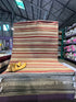 Quincey Williams 6.9x8.6 Brown Striped Handwoven Modern Rug