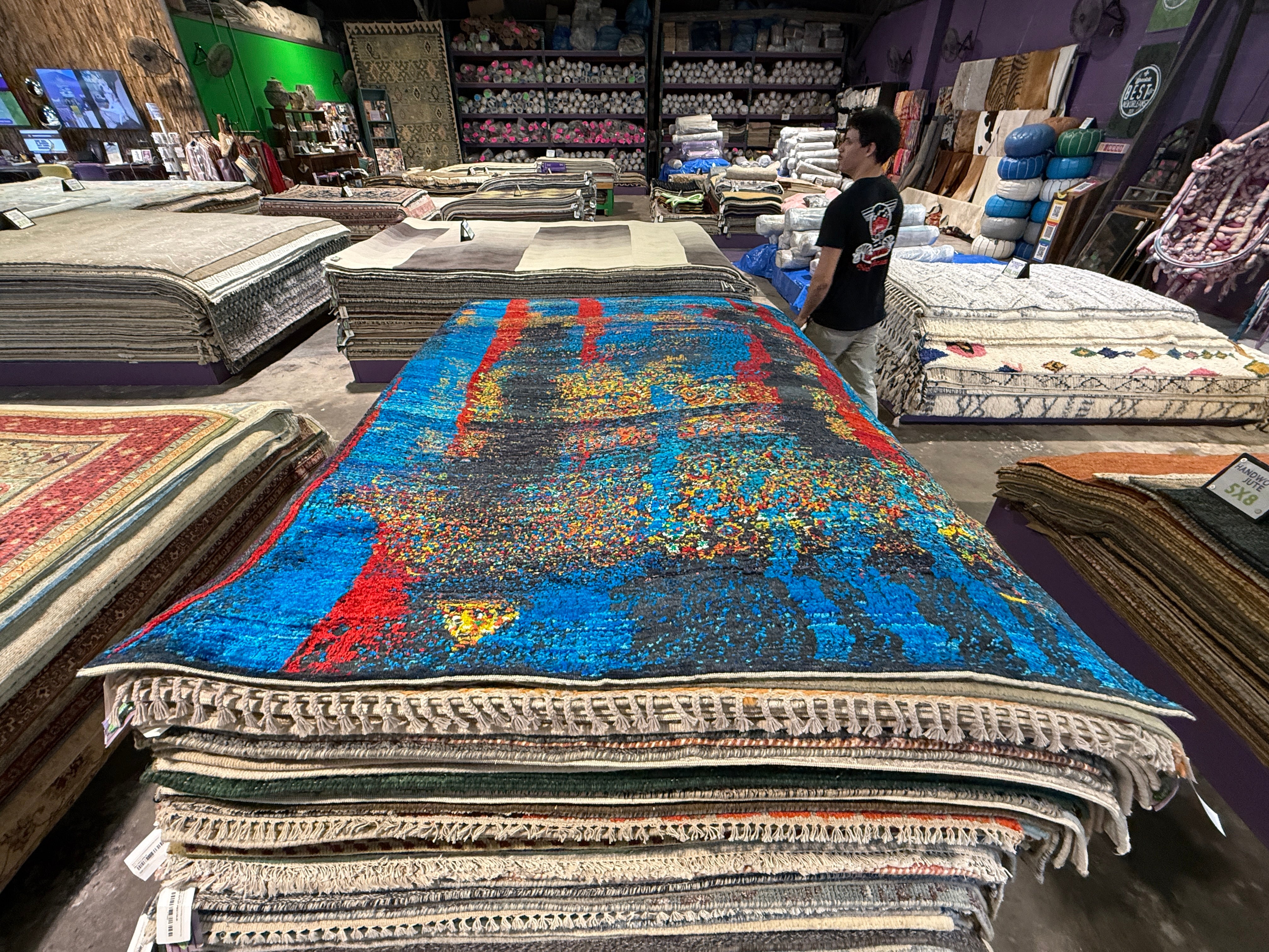 Graham Hendrix 5.6x7.9 Multi Color Hand-Knotted Modern Style Rug