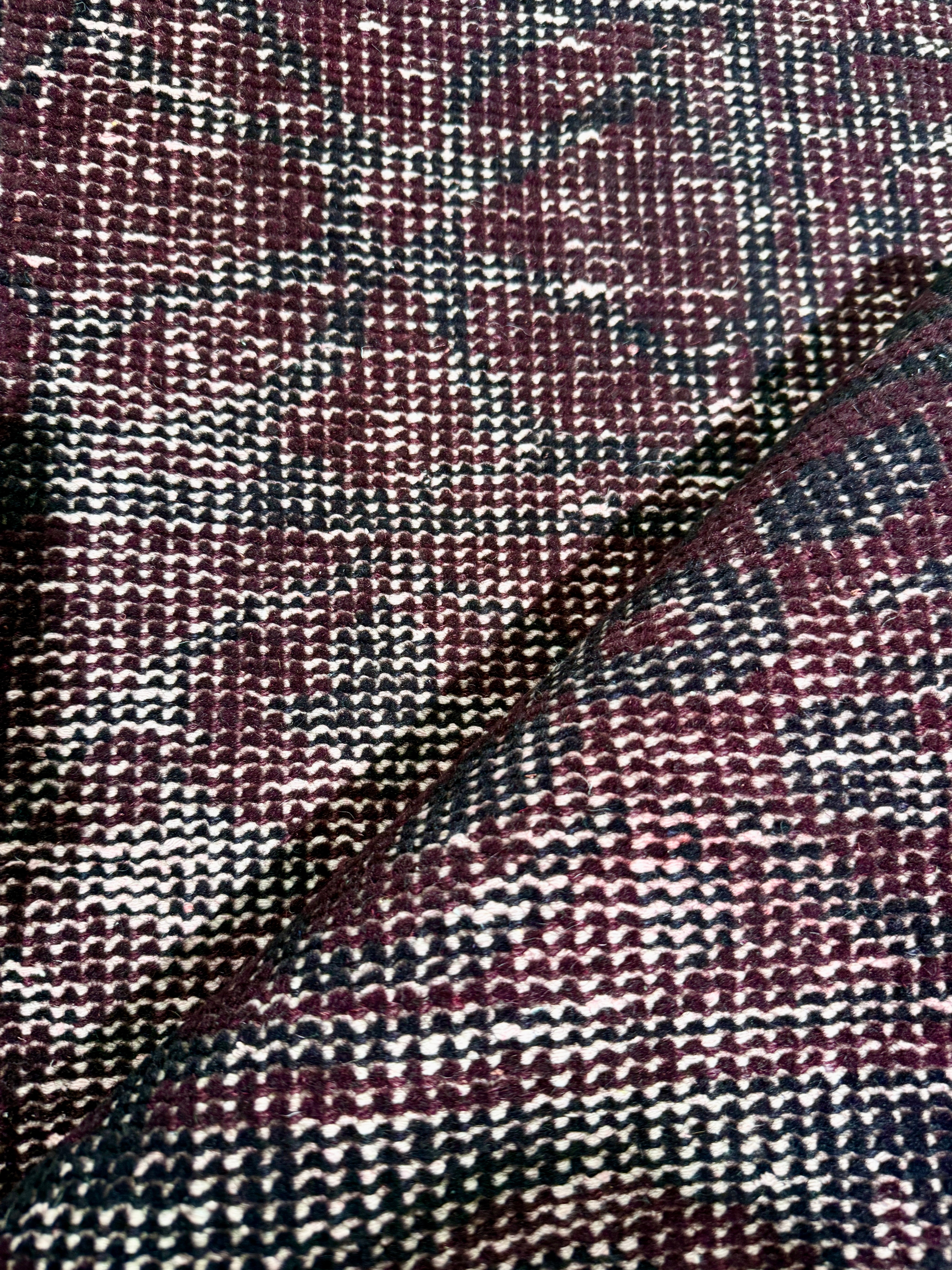 Penny Drue 2x7.6 Baird Dark Red Hand-Knotted Oushak Runner Rug