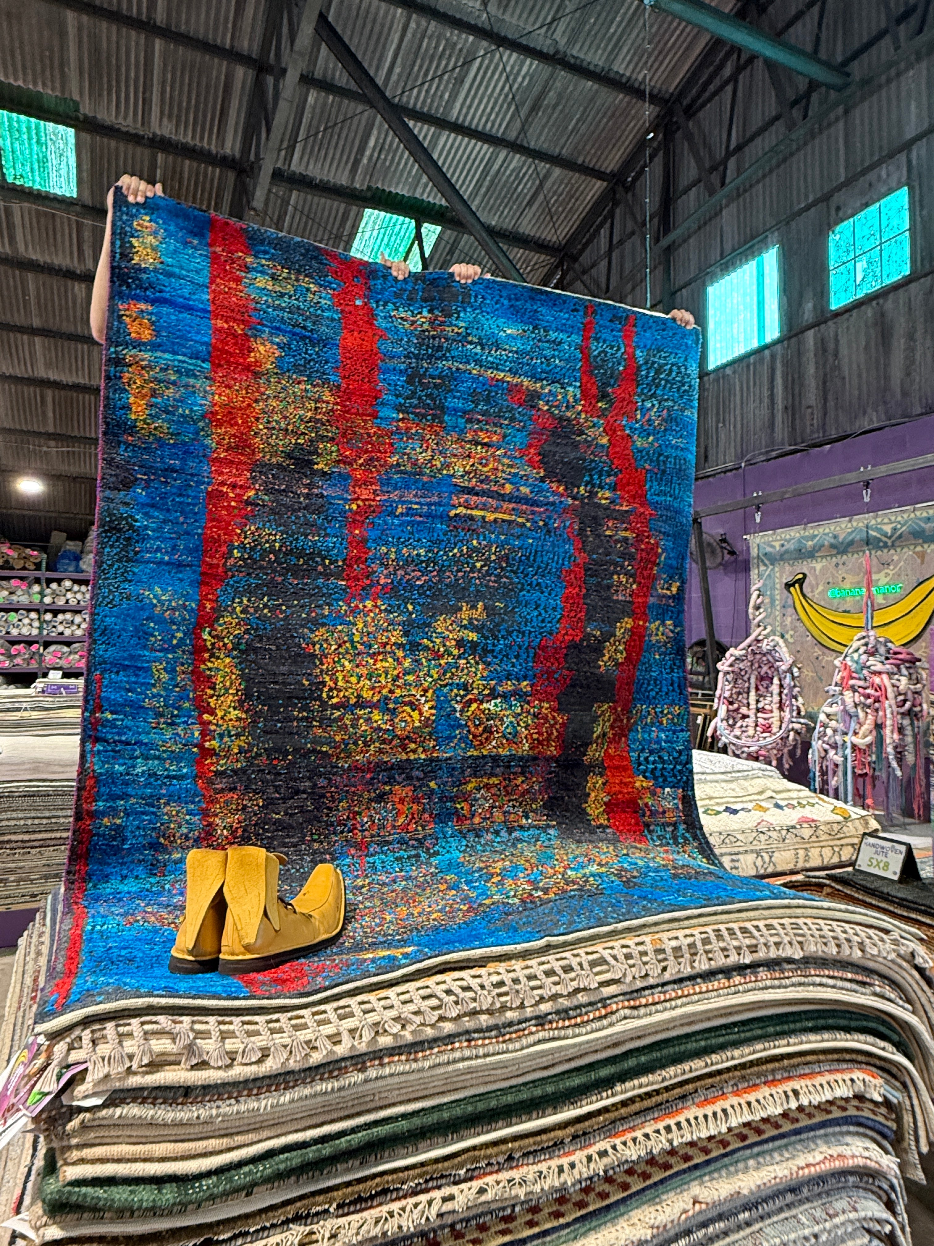 Graham Hendrix 5.6x7.9 Multi Color Hand-Knotted Modern Style Rug