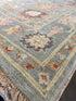 Alison Leiby 8x10 Blue Hand-Knotted Oushak Rug