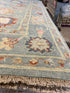 Alison Leiby 8x10 Blue Hand-Knotted Oushak Rug