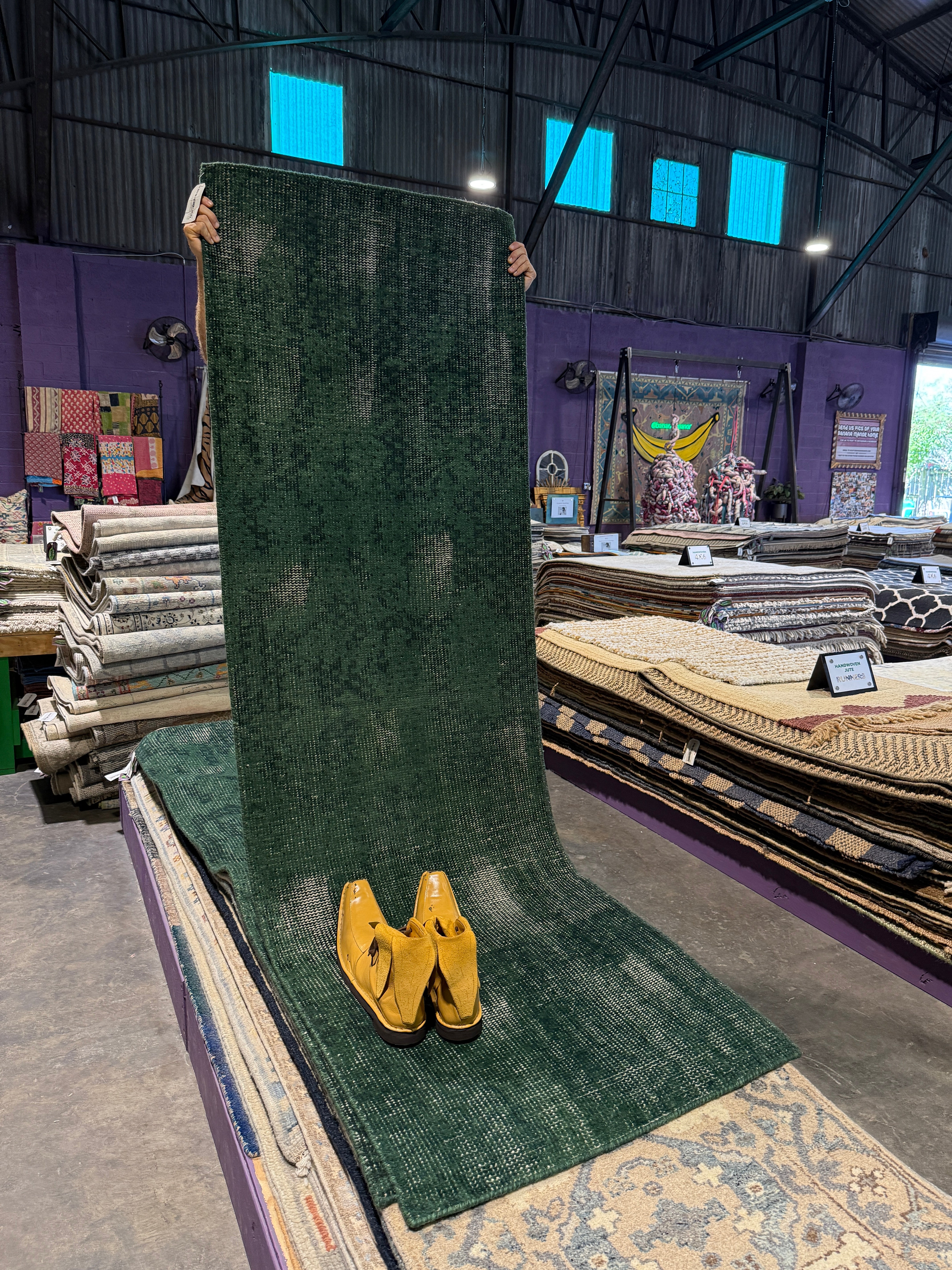 Caleb Ross 2.6x8 Hand-Knotted Modern Abstract Runner Rug (Multiple Colors Available)