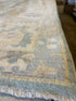 Dr. Samira Mohan 10.2x14 Blue Whitewashed Afghani Oushak