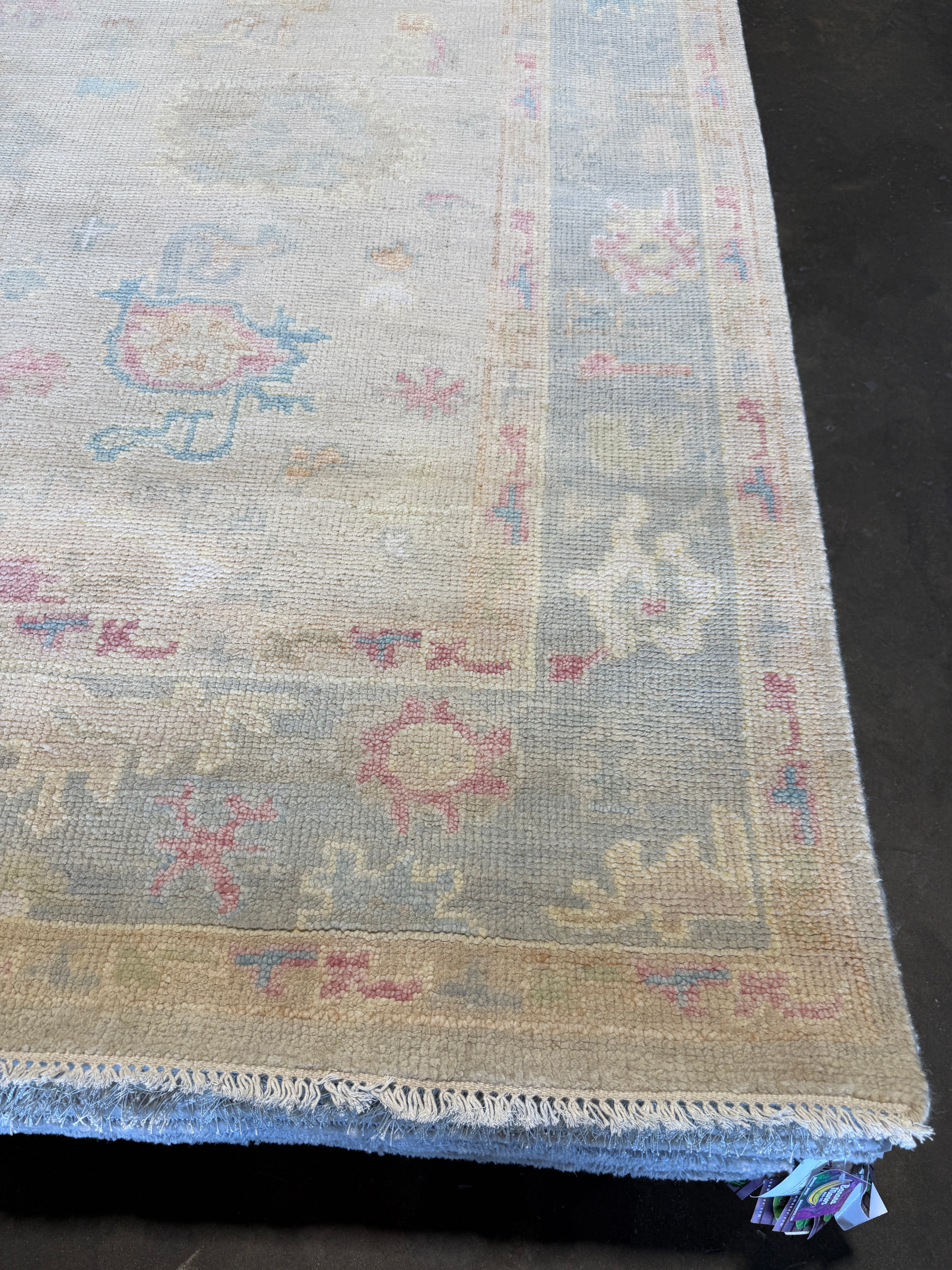 Benedetta Kardashian 8x10 Multi Color Hand-Knotted Oushak Rug