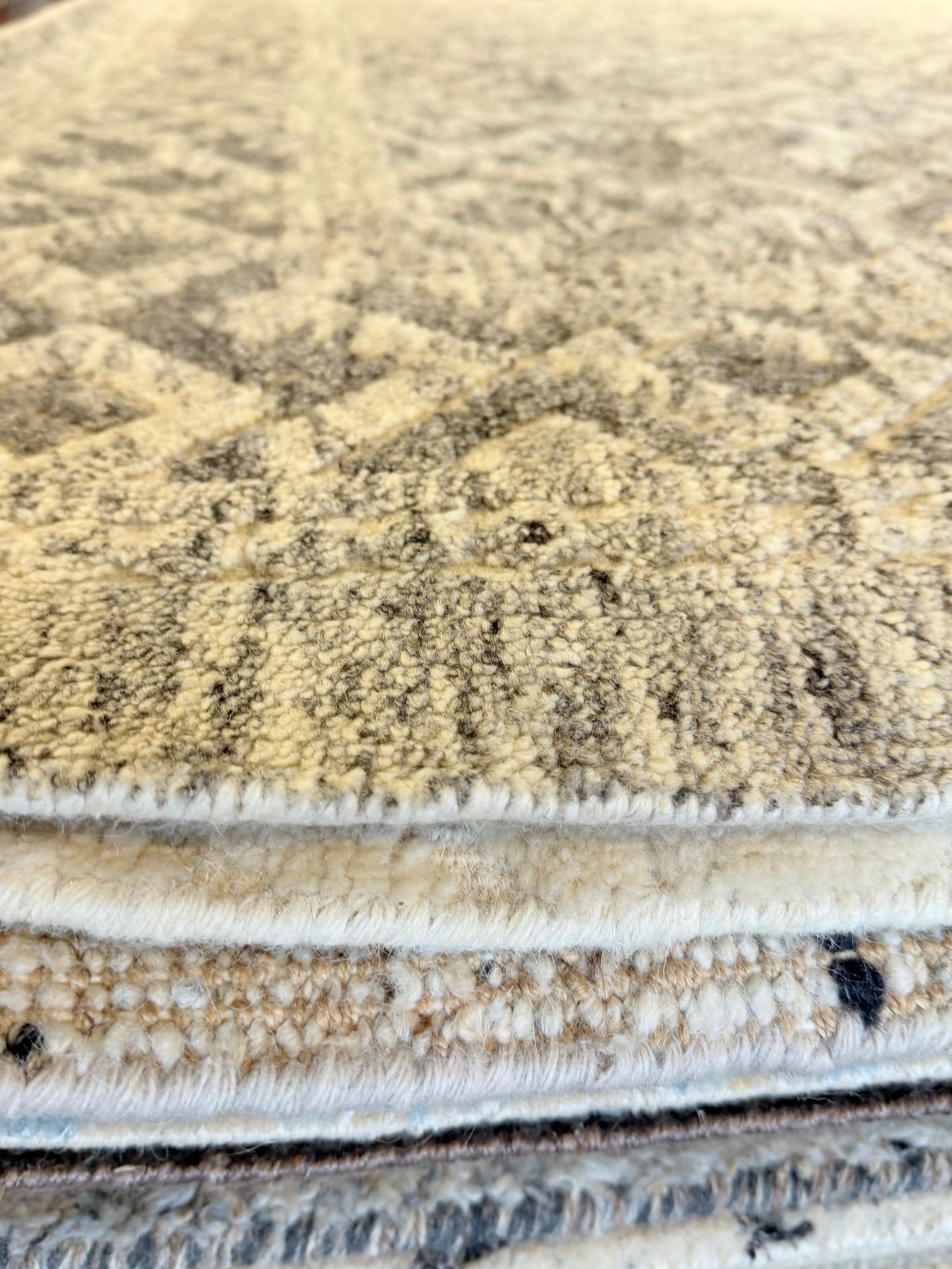 Werner 9.3x12 Hand-Knotted Grey & Silver Modern