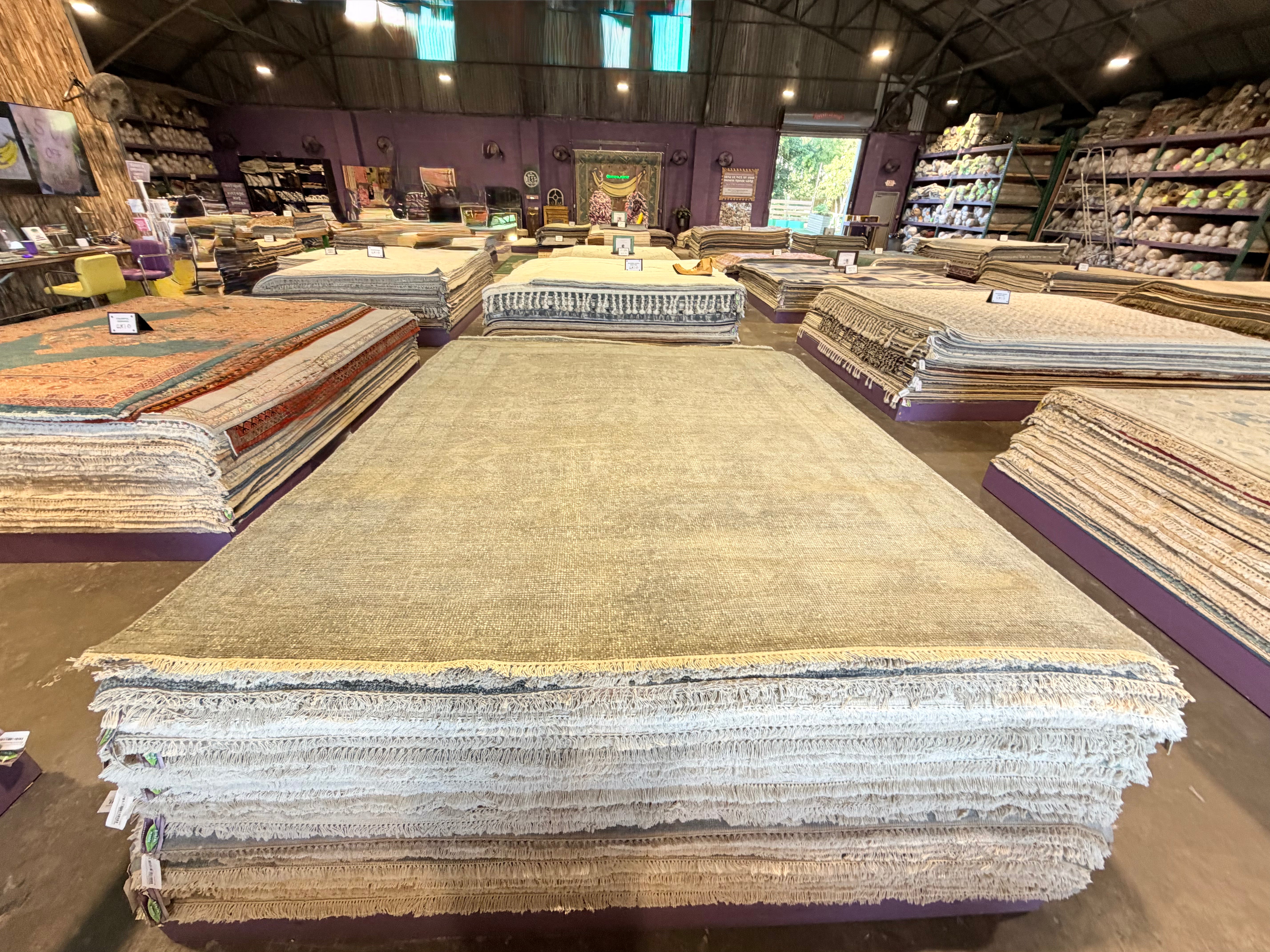 Daliah 7.9x10 Dark Grey Hand-Knotted Oushak