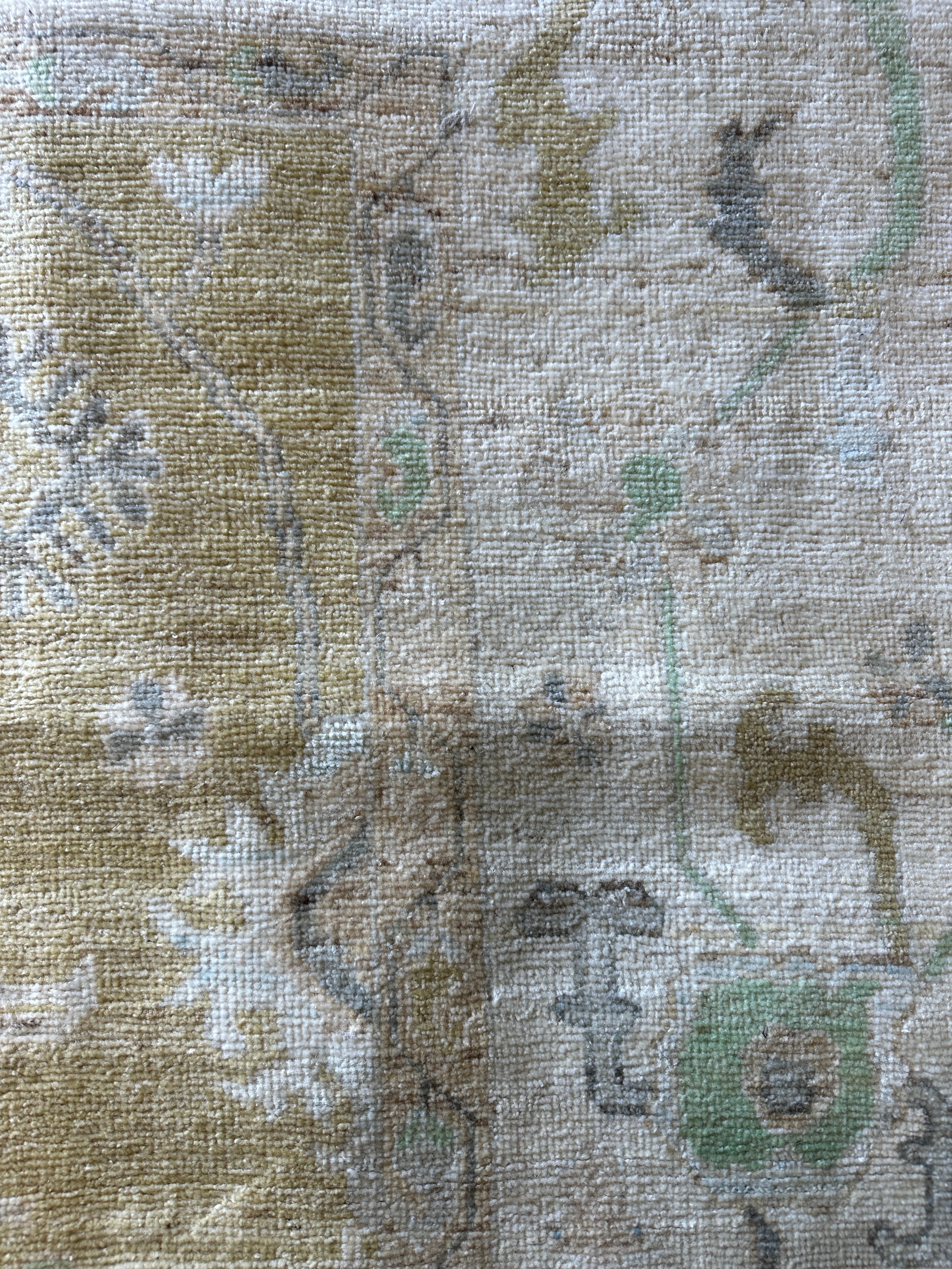 Samantha Sloyan 9x11.10 Yellow Whitewashed Afghani Oushak