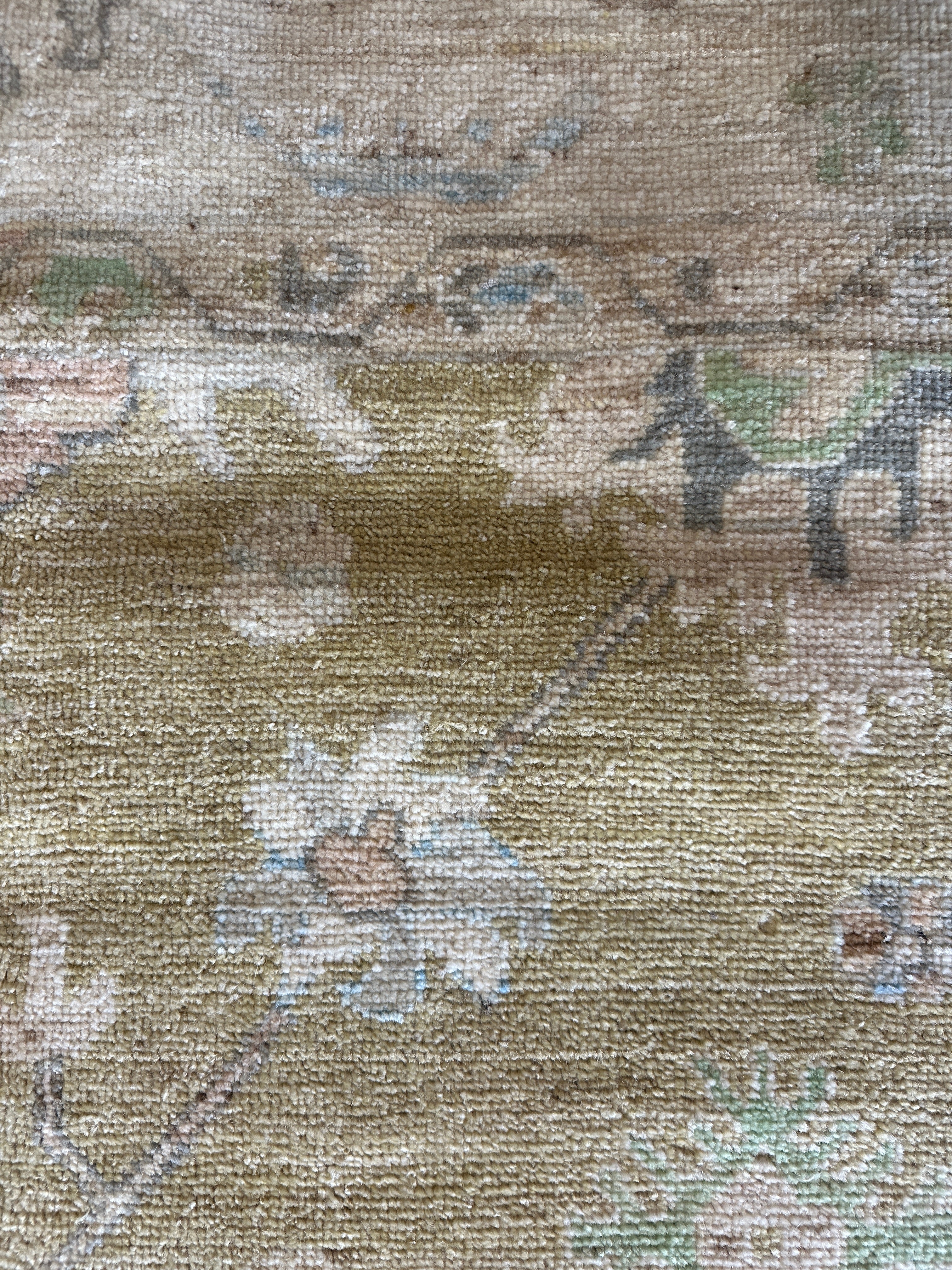 Samantha Sloyan 9x11.10 Yellow Whitewashed Afghani Oushak