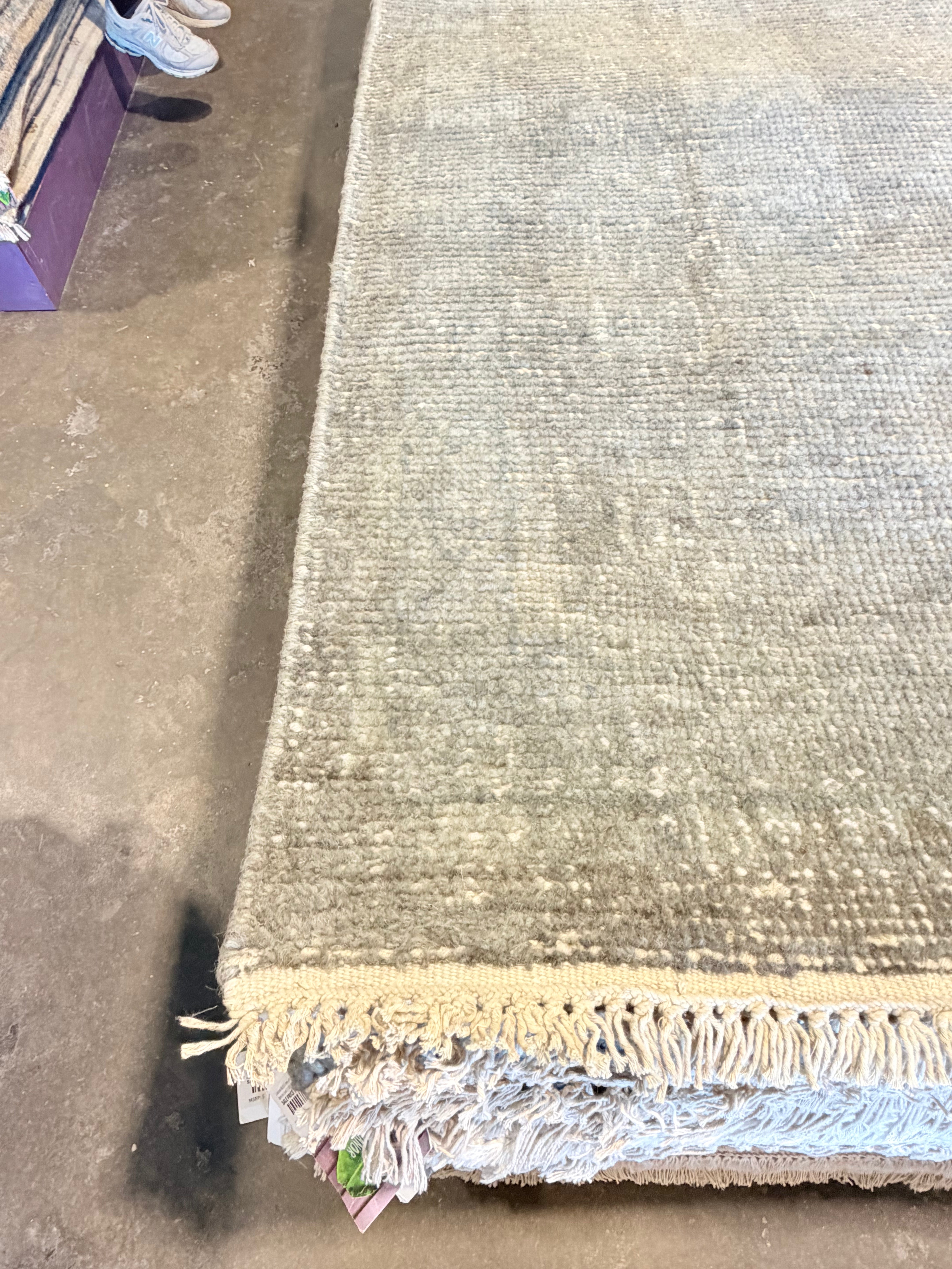 Daliah 7.9x10 Dark Grey Hand-Knotted Oushak