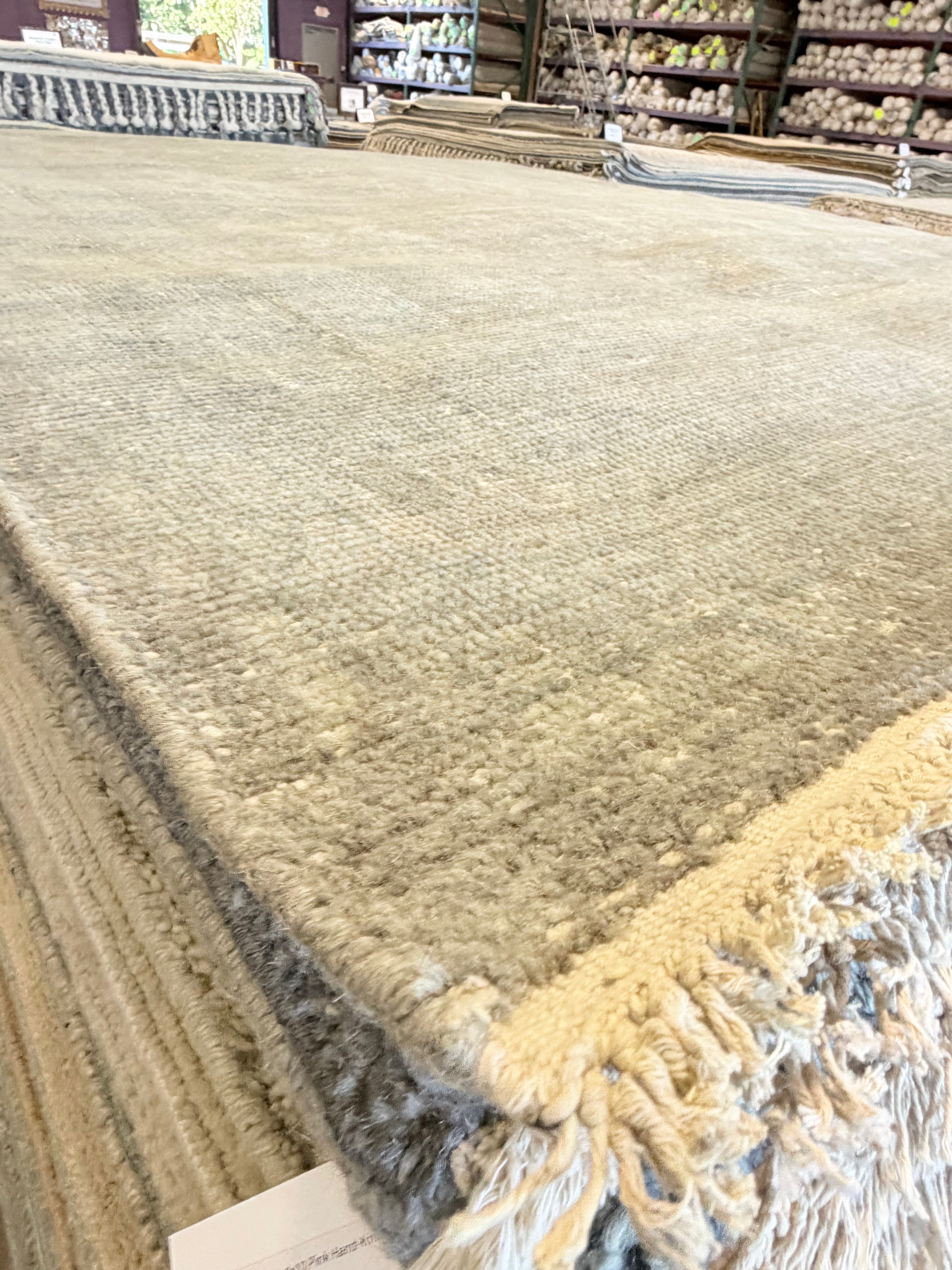 Daliah 7.9x10 Dark Grey Hand-Knotted Oushak