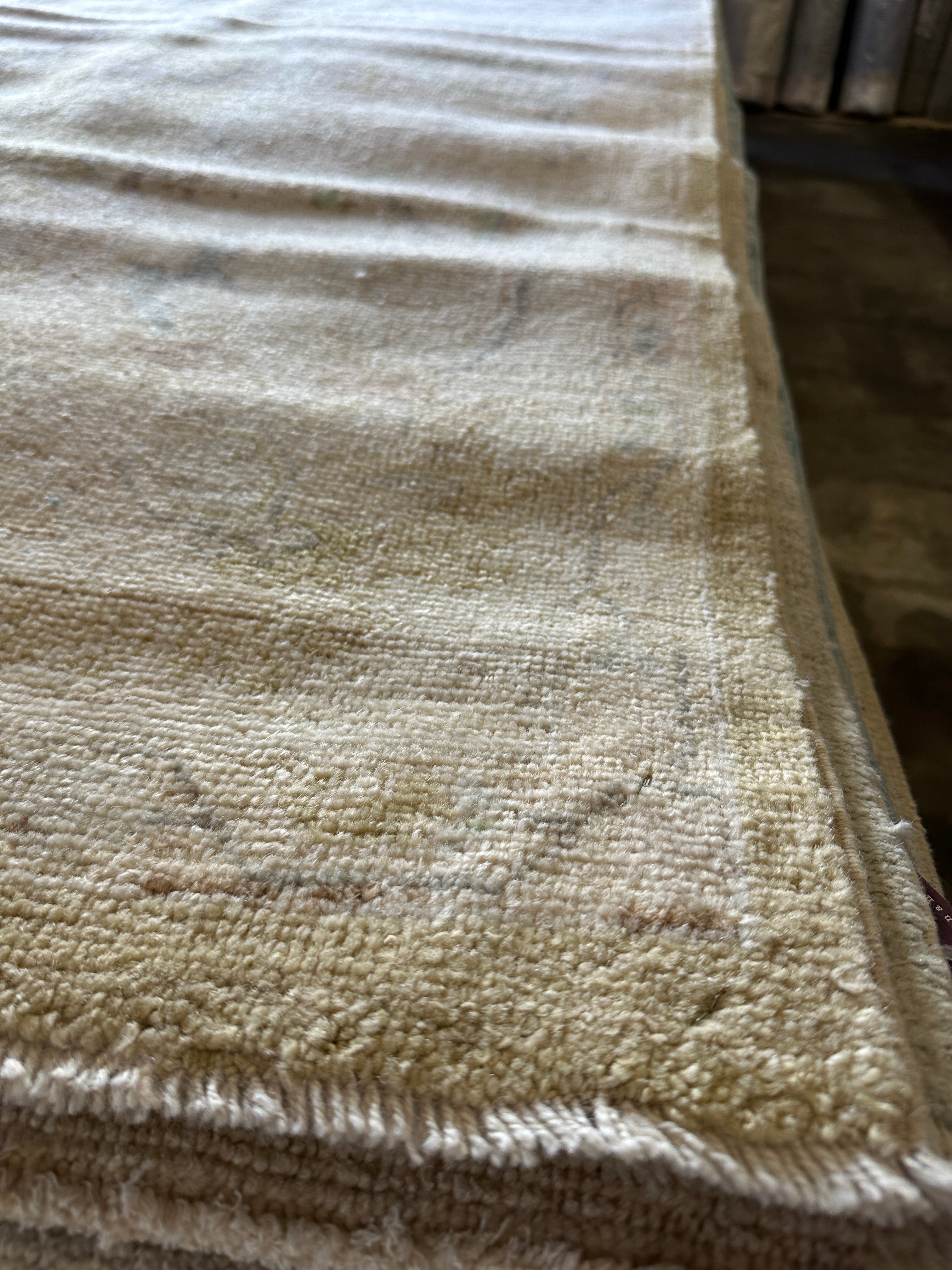 Samantha Sloyan 9x11.10 Yellow Whitewashed Afghani Oushak