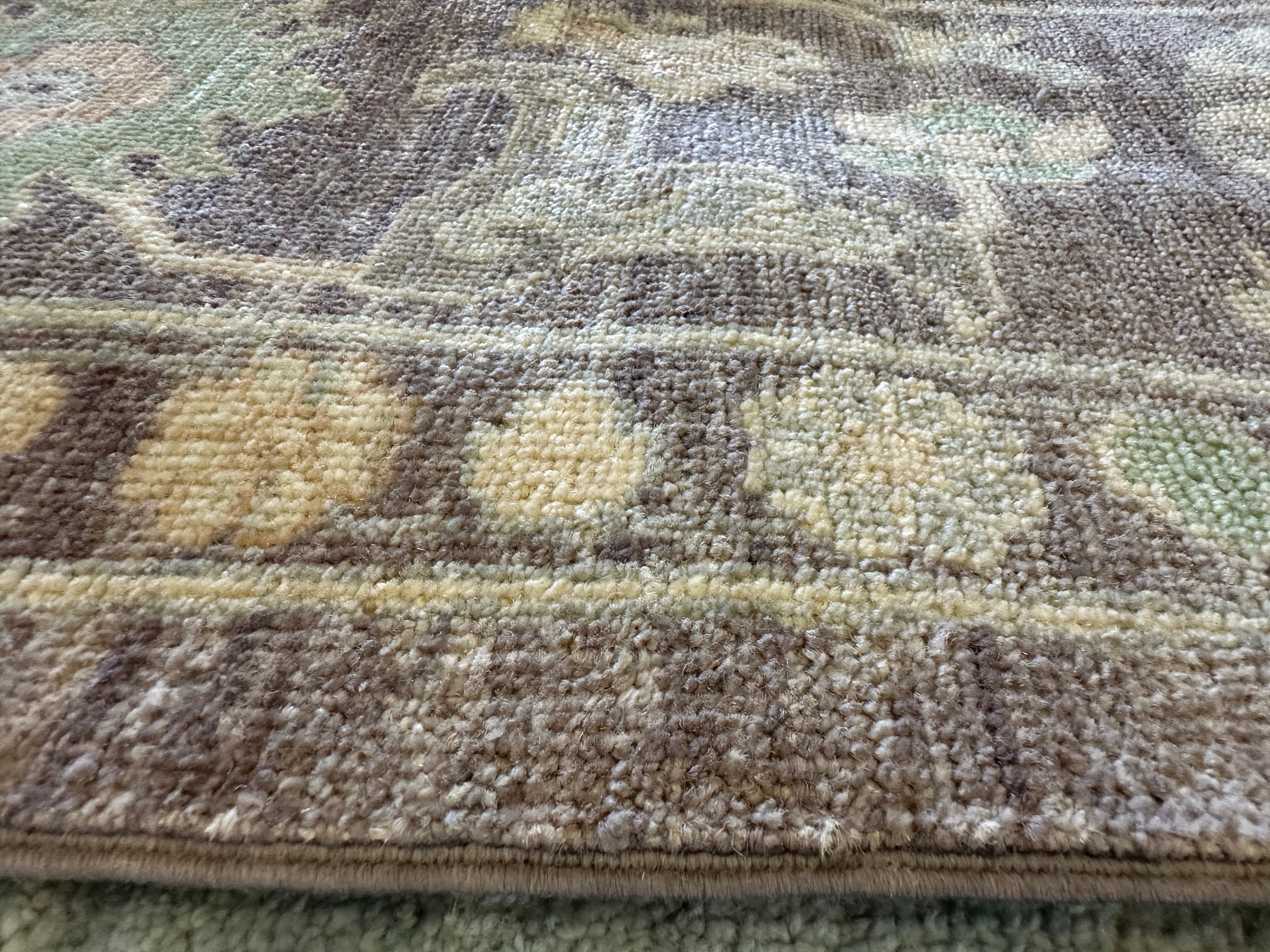 Leah 9.11x13.9 Purple Whitewashed Afghani Oushak