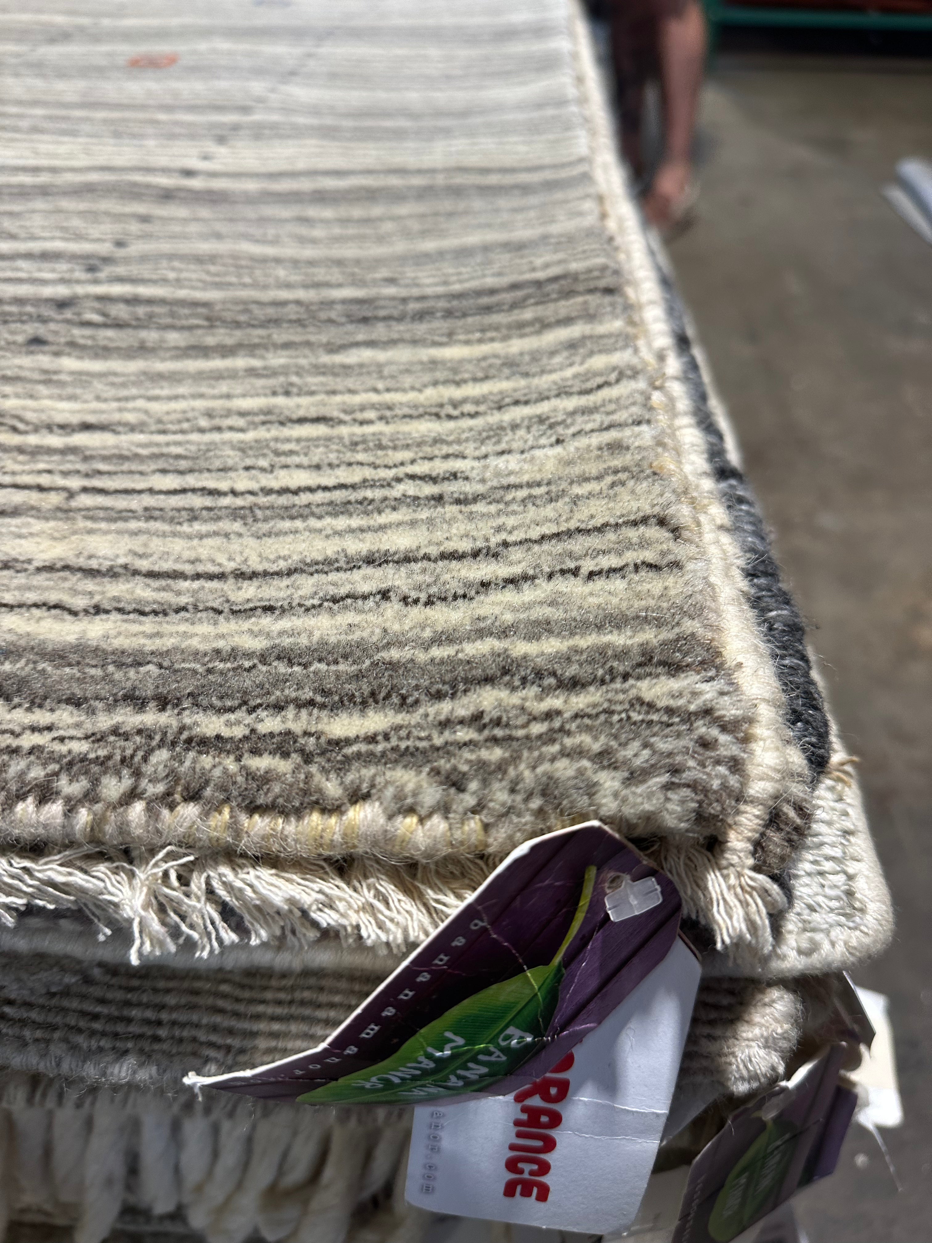 Carter 6.6x8.6  Grey Mixed Handwoven Rug