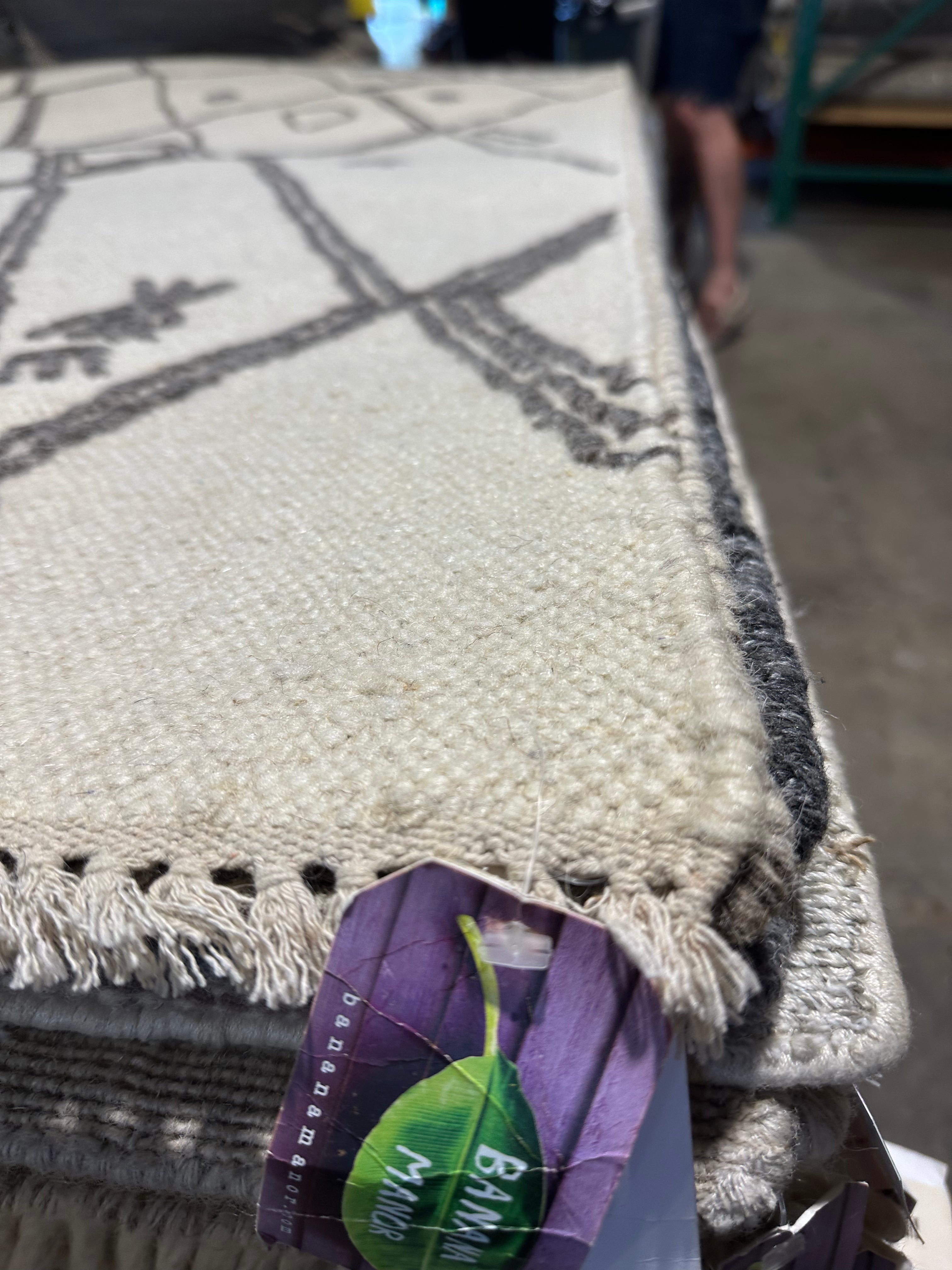 Norman 6x9 Handwoven Textured Modern Ivory
