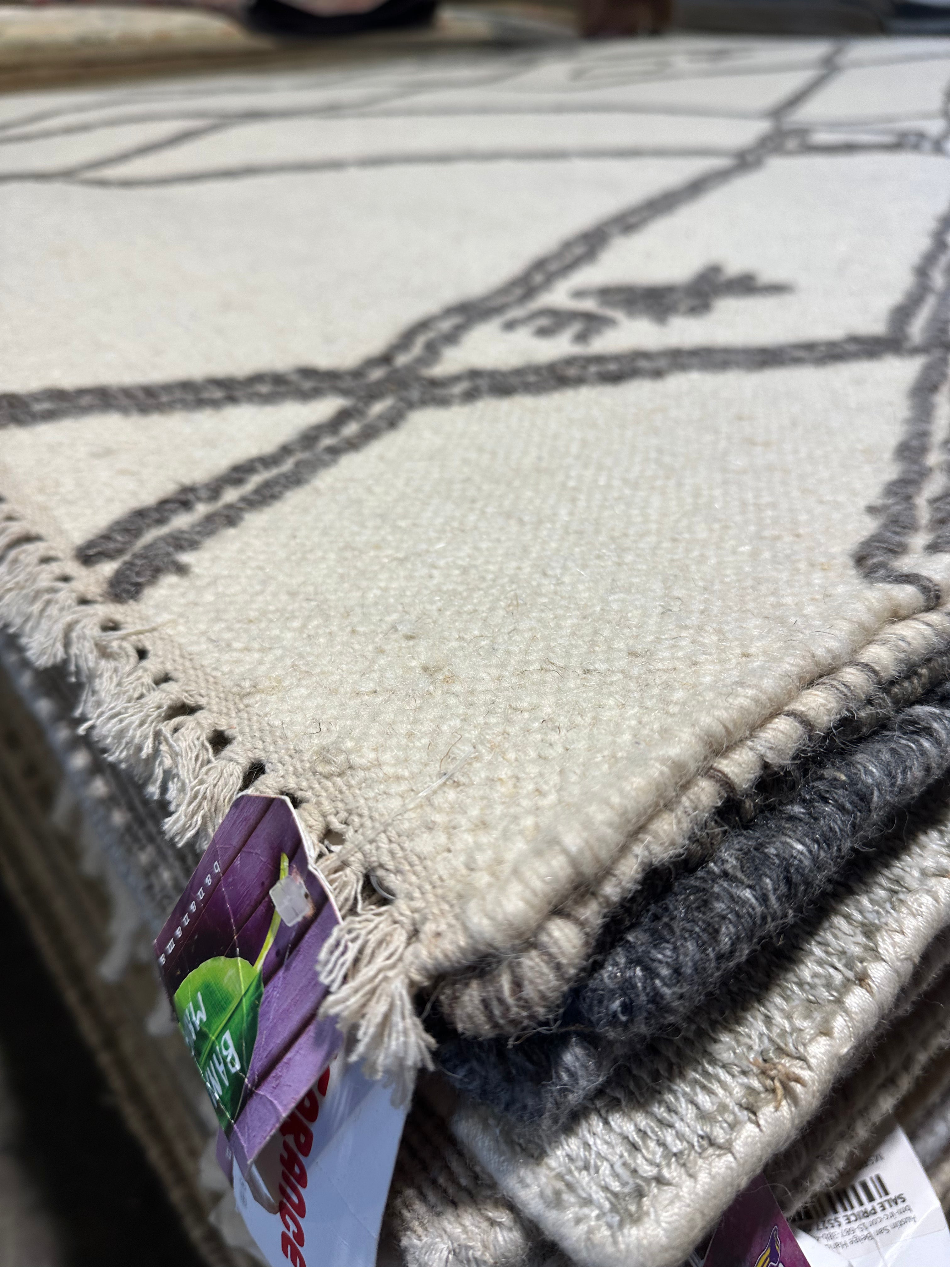Norman 6x9 Handwoven Textured Modern Ivory