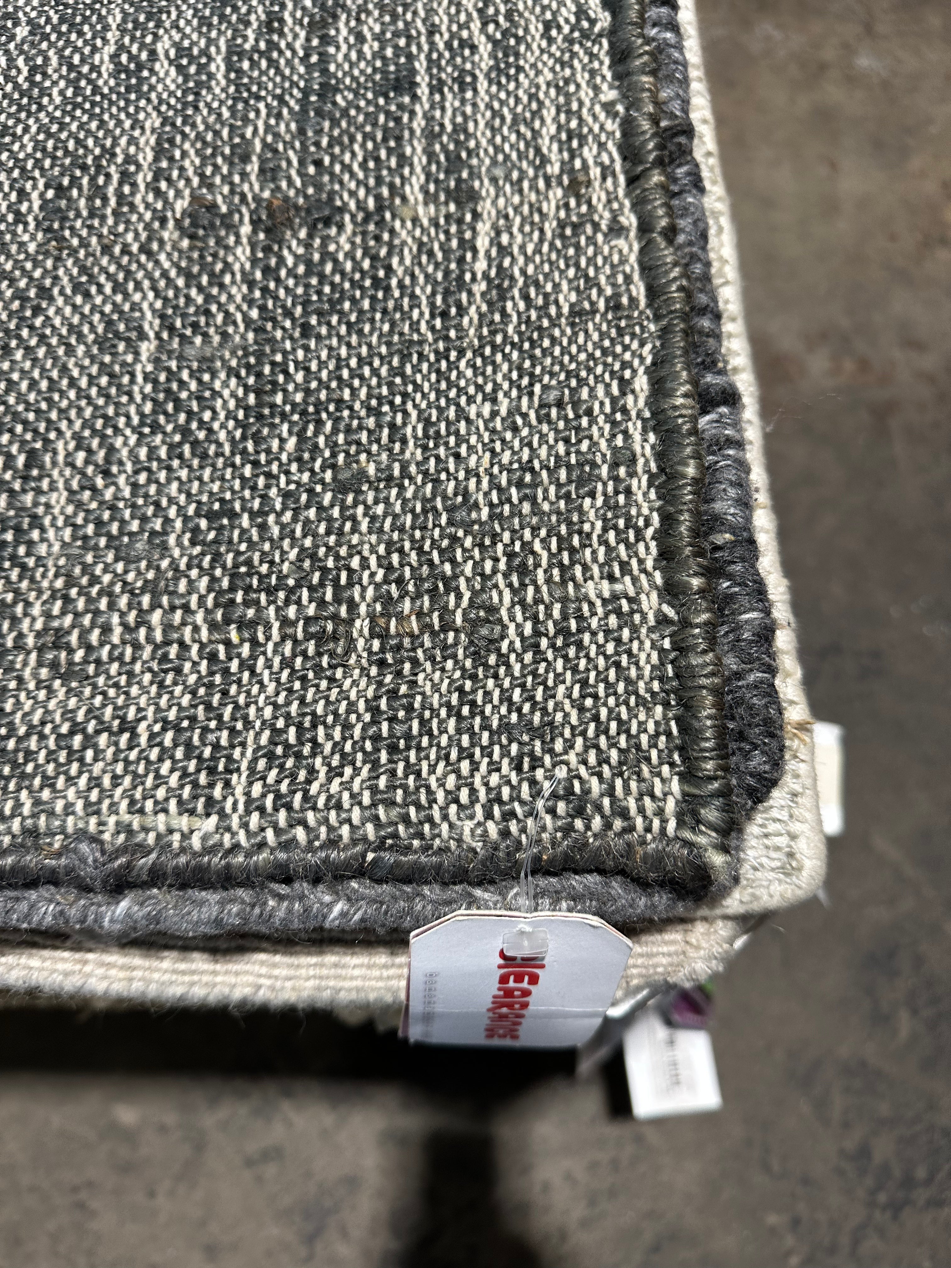 Fergalicious 6x9.6 Handwoven Dark Gray Jute Rug CLEARANCE