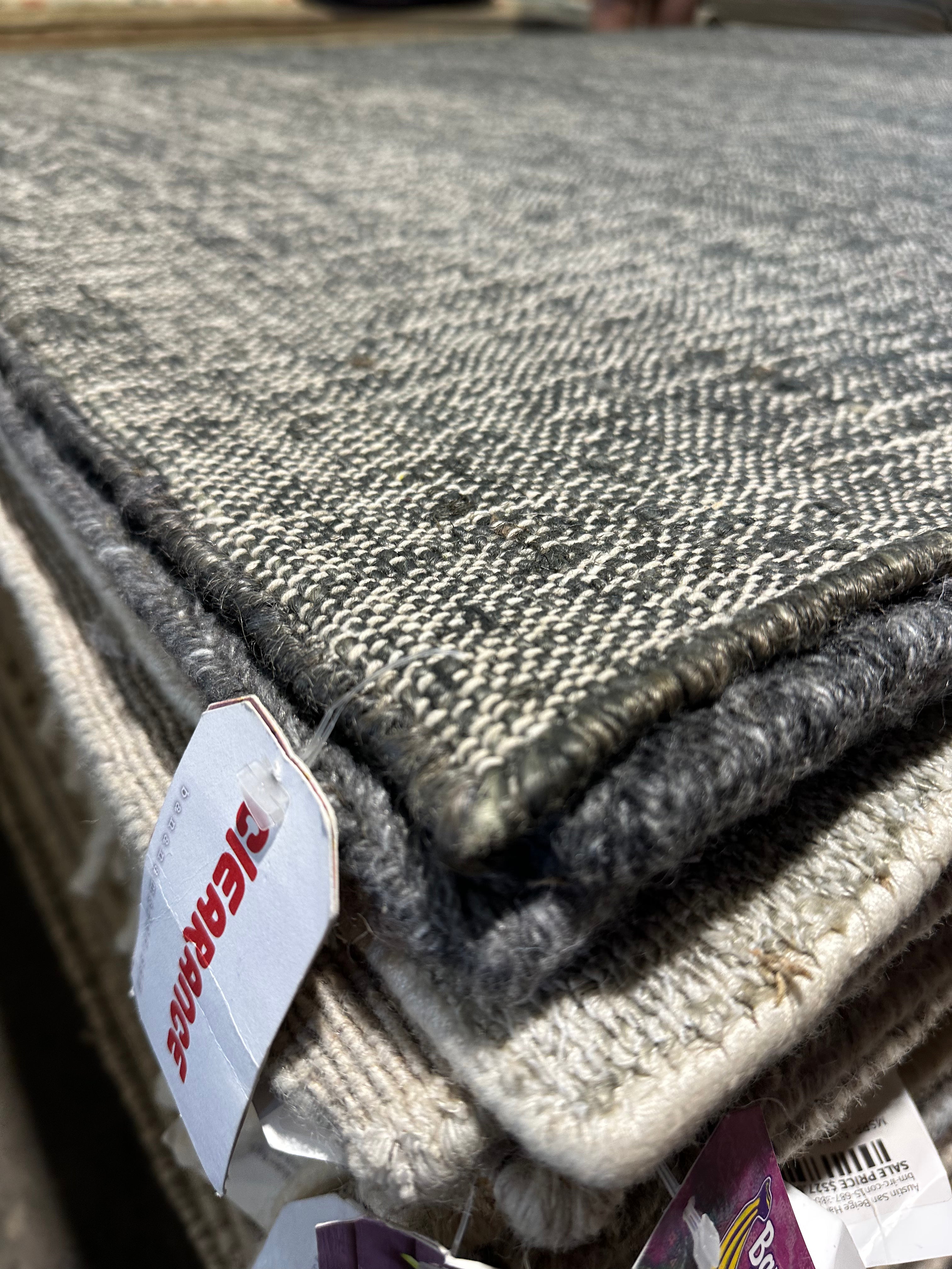 Fergalicious 6x9.6 Handwoven Dark Gray Jute Rug CLEARANCE