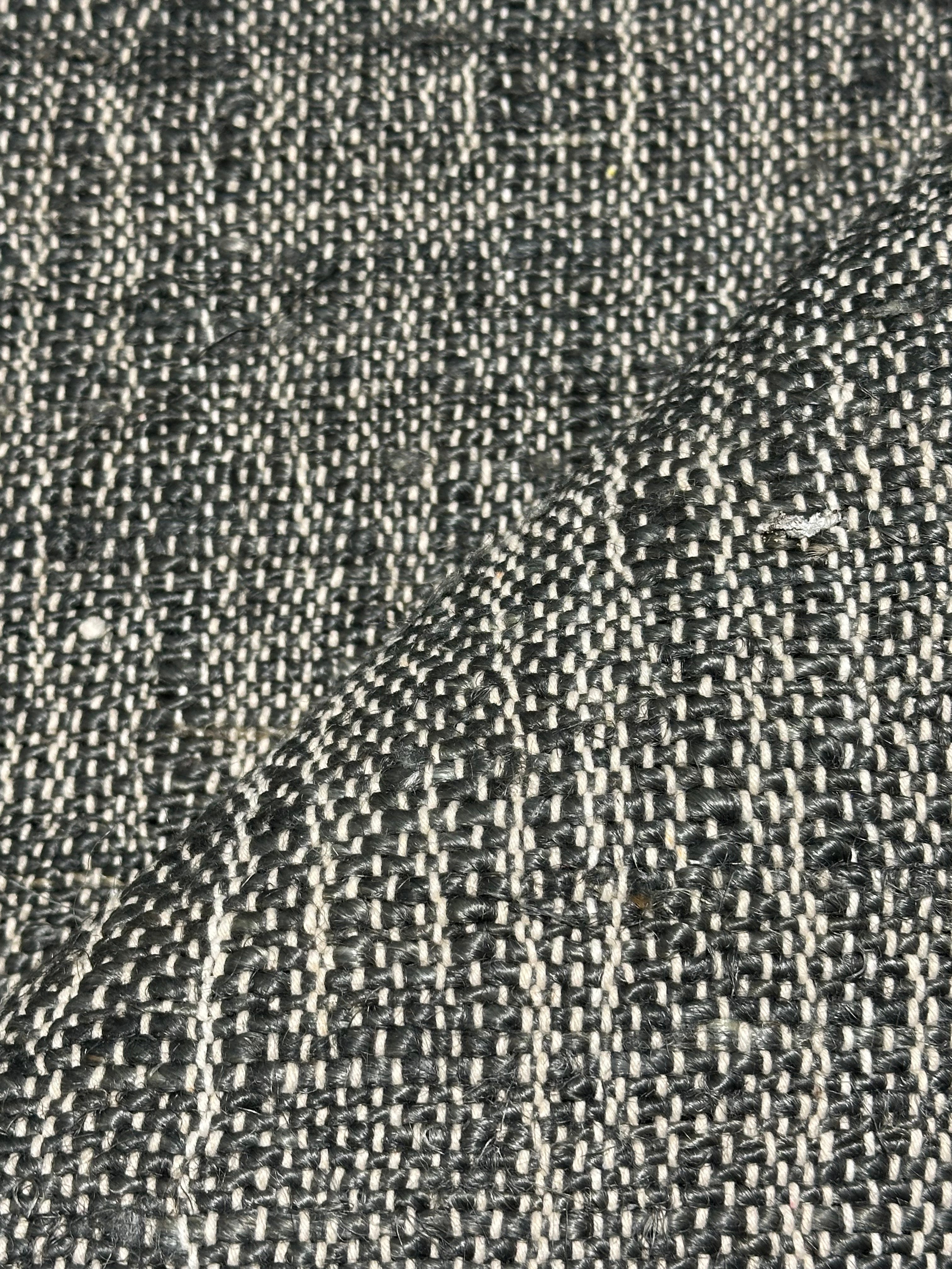 Fergalicious 6x9.6 Handwoven Dark Gray Jute Rug CLEARANCE