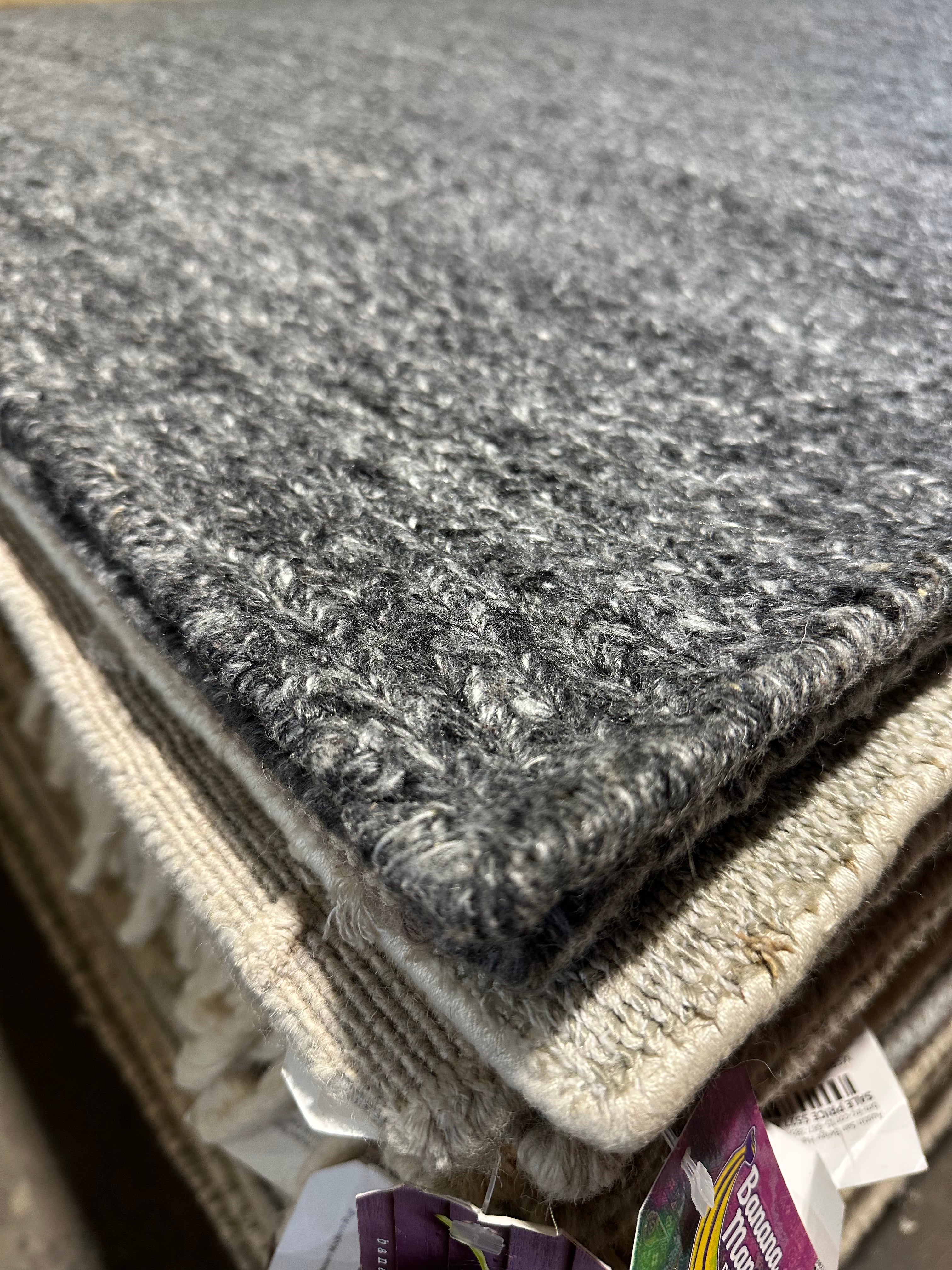 Cloud 9 PET Yarn Grey Handwoven Rug (Various Sizes) CLEARANCE