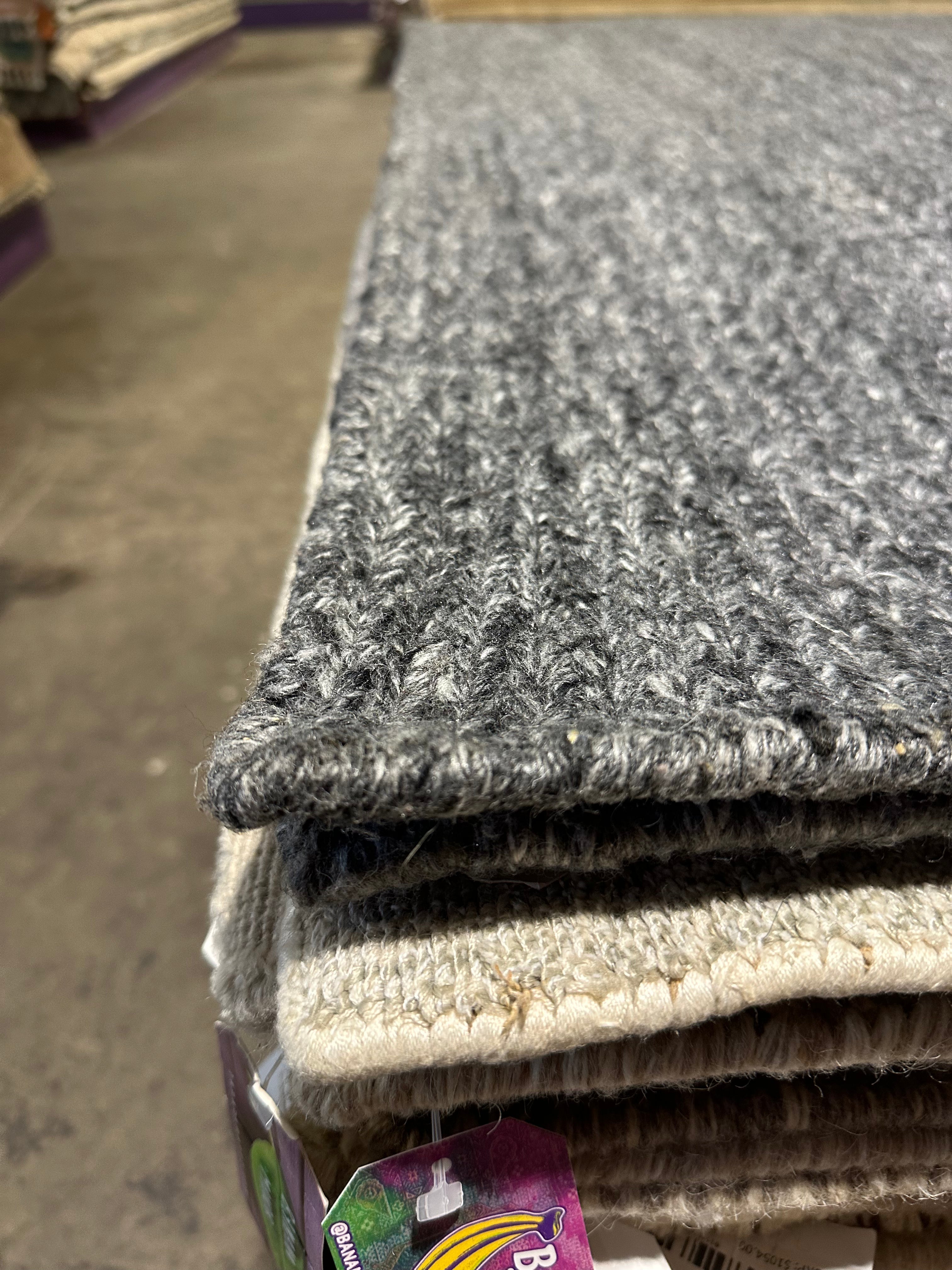 Cloud 9 PET Yarn Grey Handwoven Rug (Various Sizes) CLEARANCE