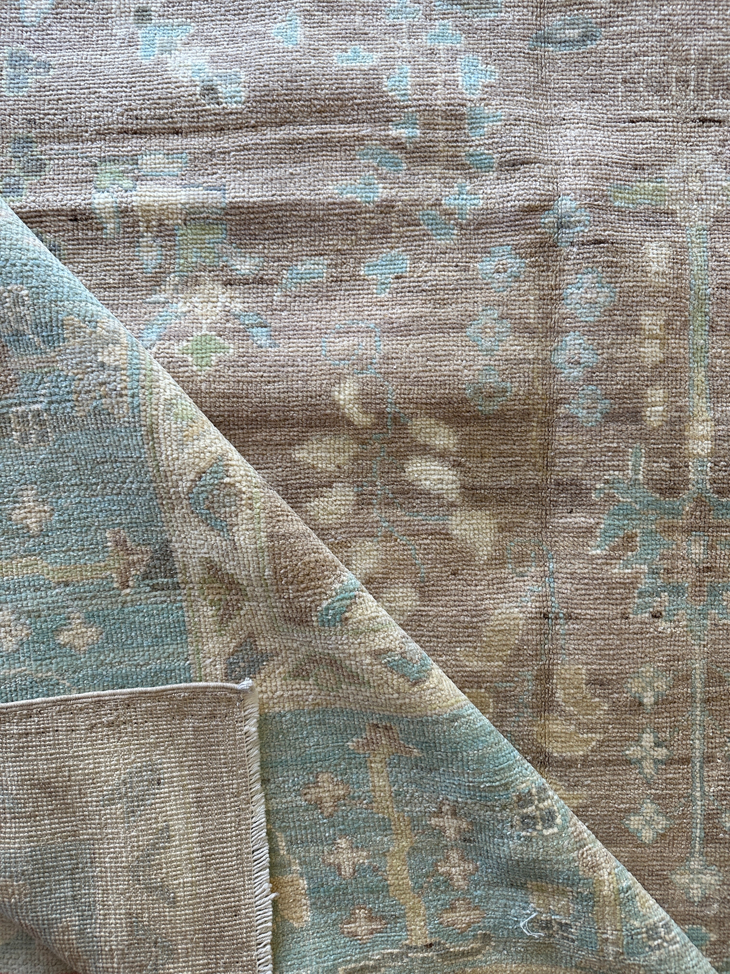 Dr. McKay 8.9x11.11 Brown Whitewashed Afghani Oushak