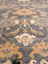 Chelsea 8x10 Dark Grey Hand-Knotted Oushak Rug