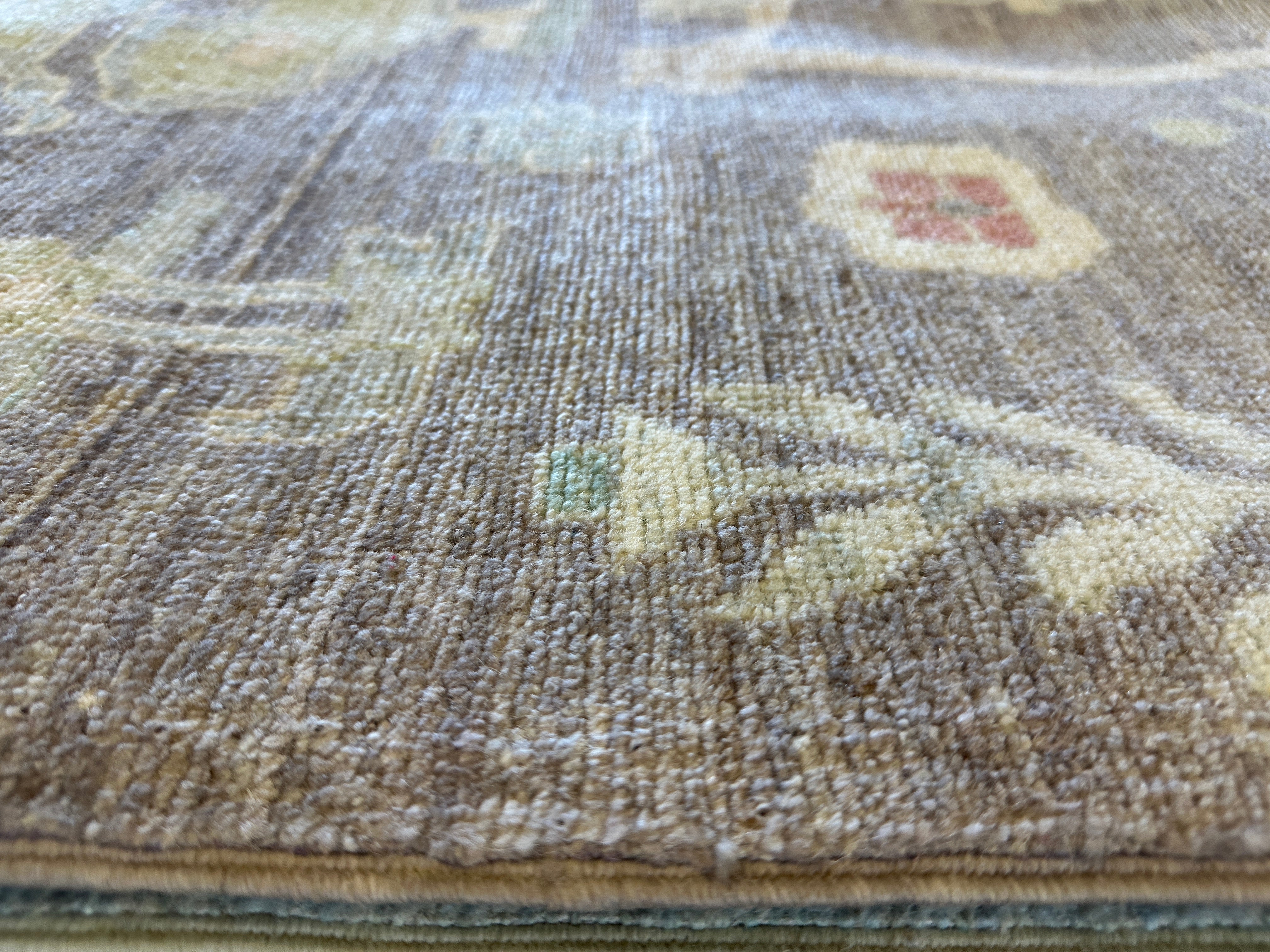 Javadi 9.11x13.4 Purple Whitewashed Afghani Oushak