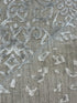 Hel-Loh "Annyong" Bluth  6.6x9.9 Silver Viscose Handwoven Rug