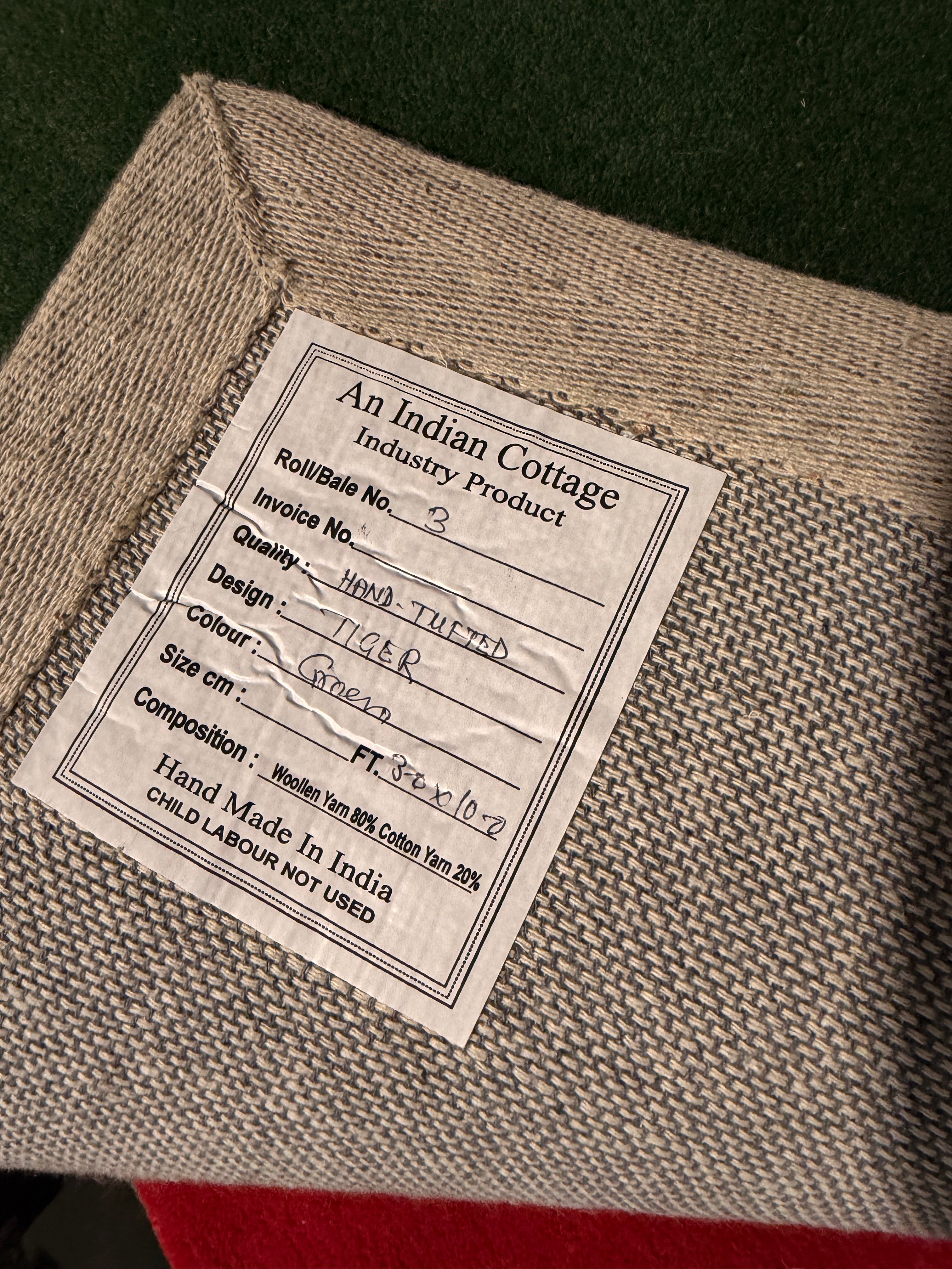 Stalking Leopard Hand-Tufted Runner Rug