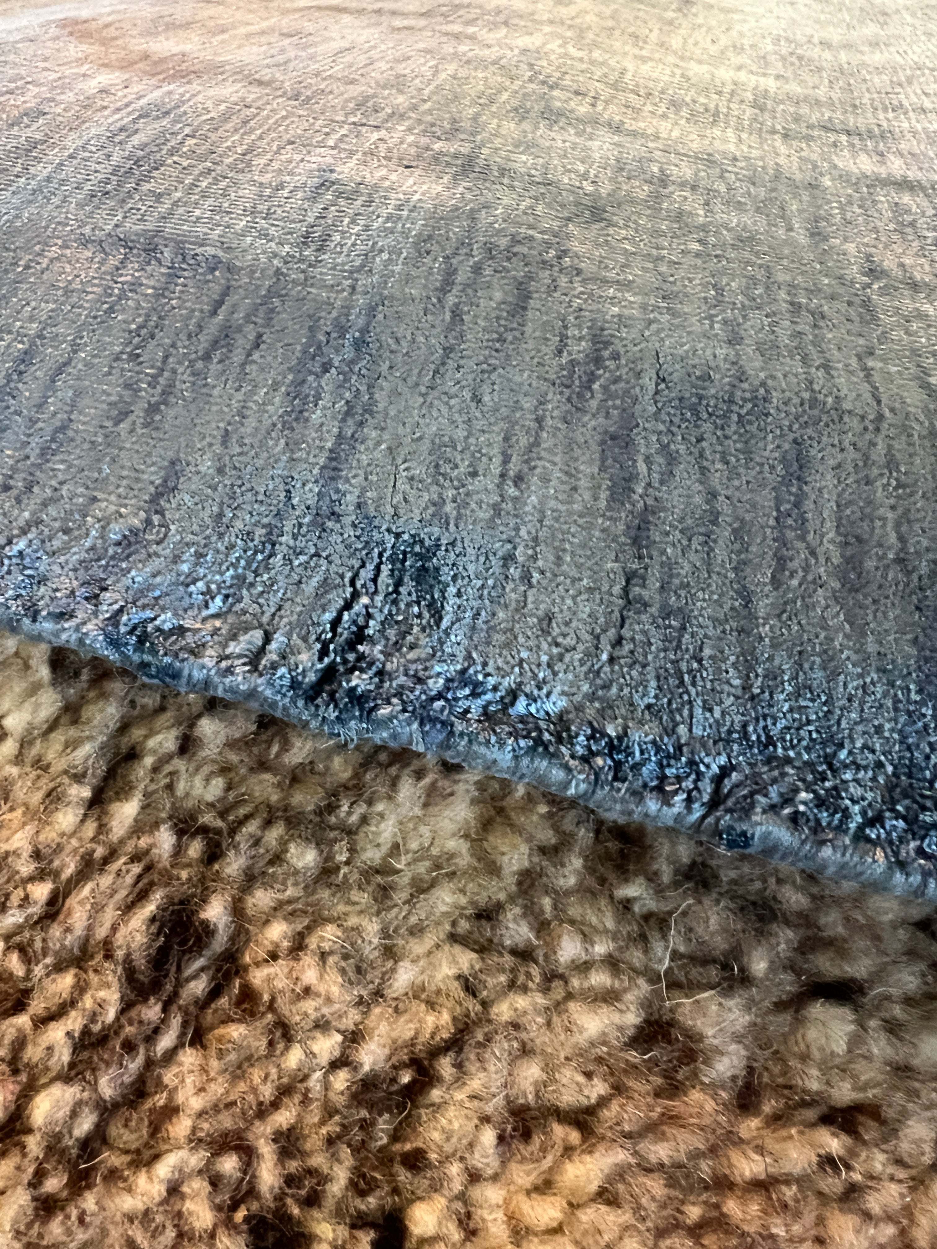 My Boy Blue! 7x9 Handwoven Blue Textured Viscose