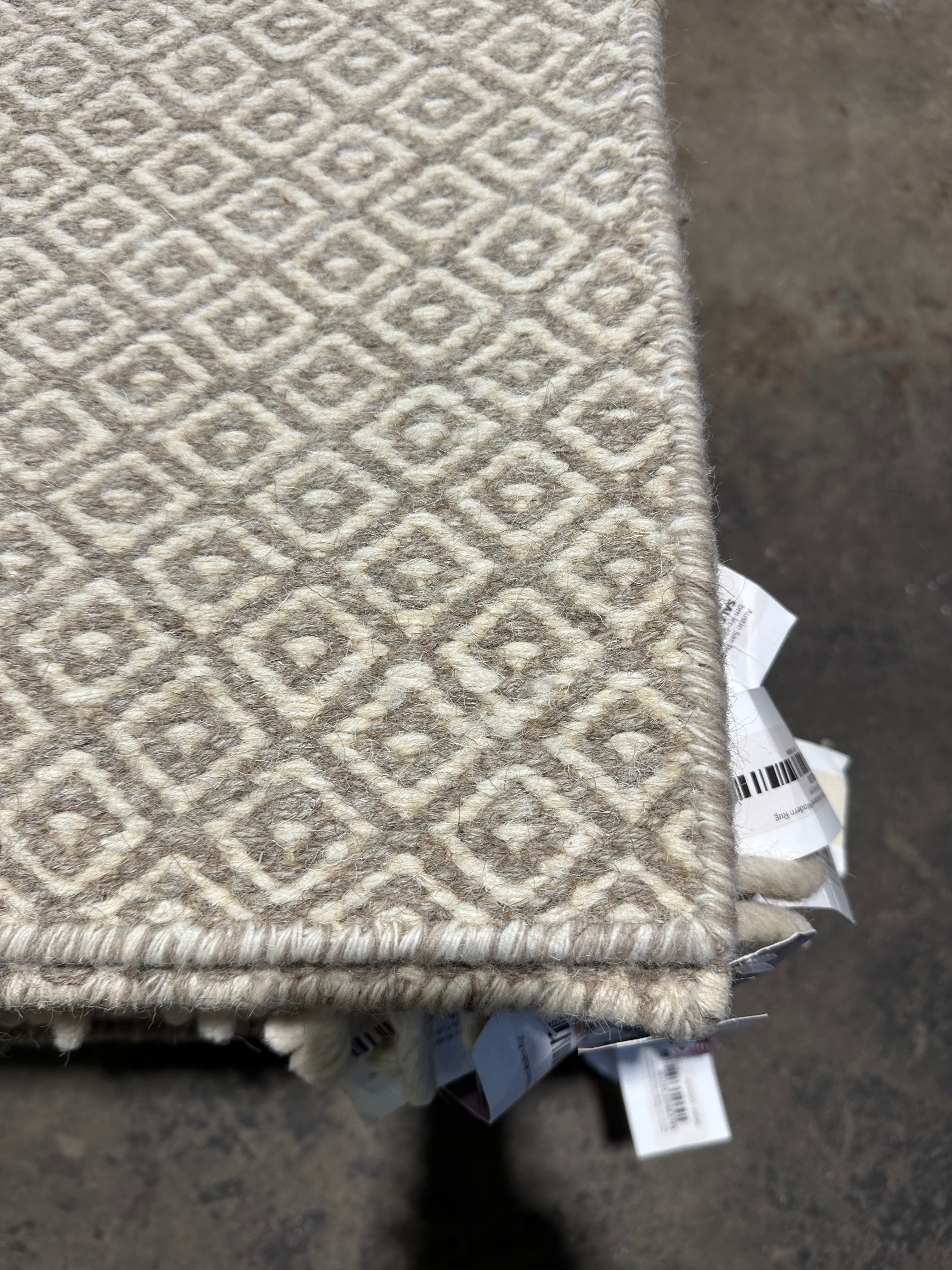 Spencer Dallas 6.3x9 Grey Handwoven Modern Rug