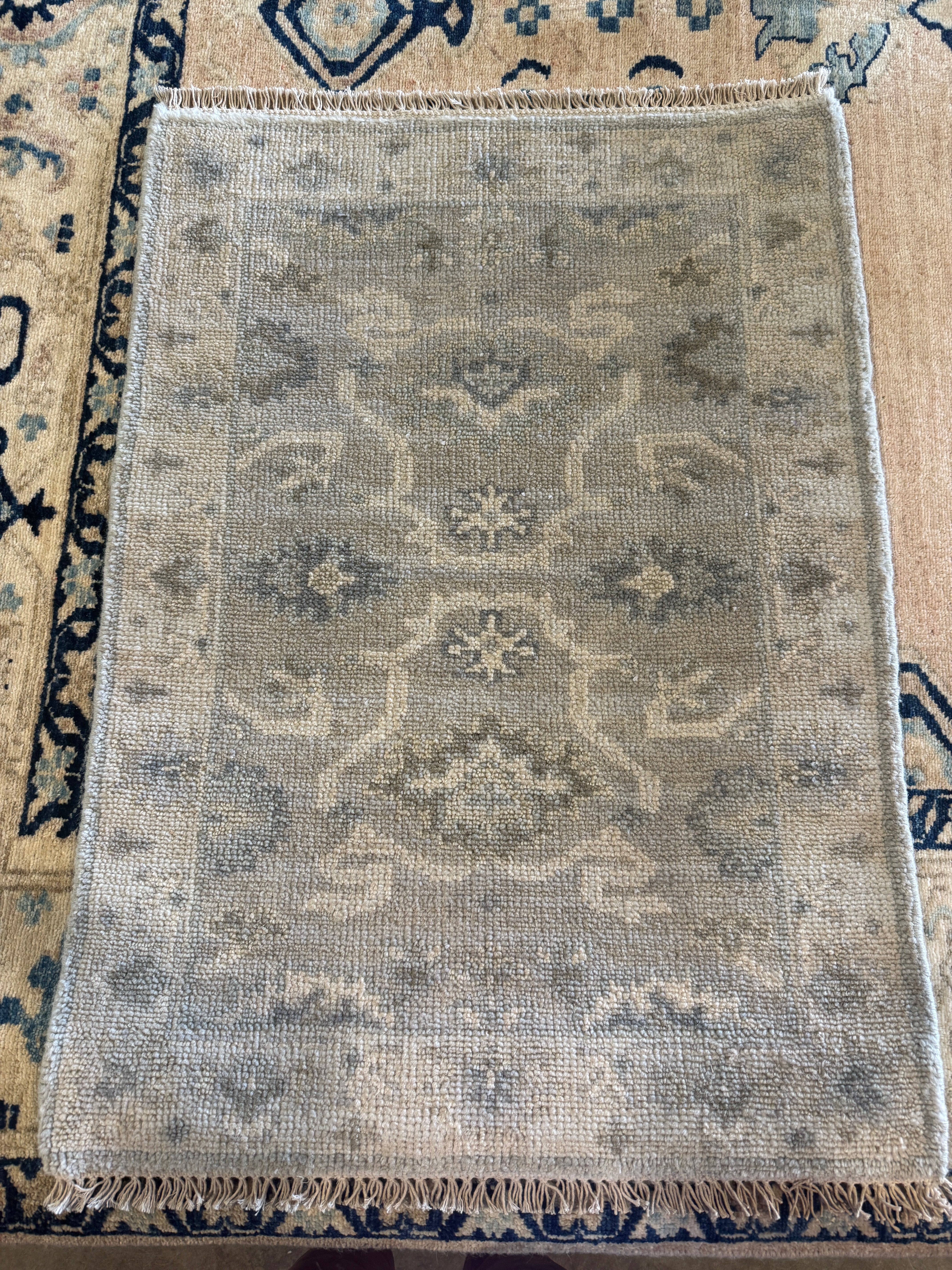 Sanya Will 2x3 Hand-Knotted Oushak Rug