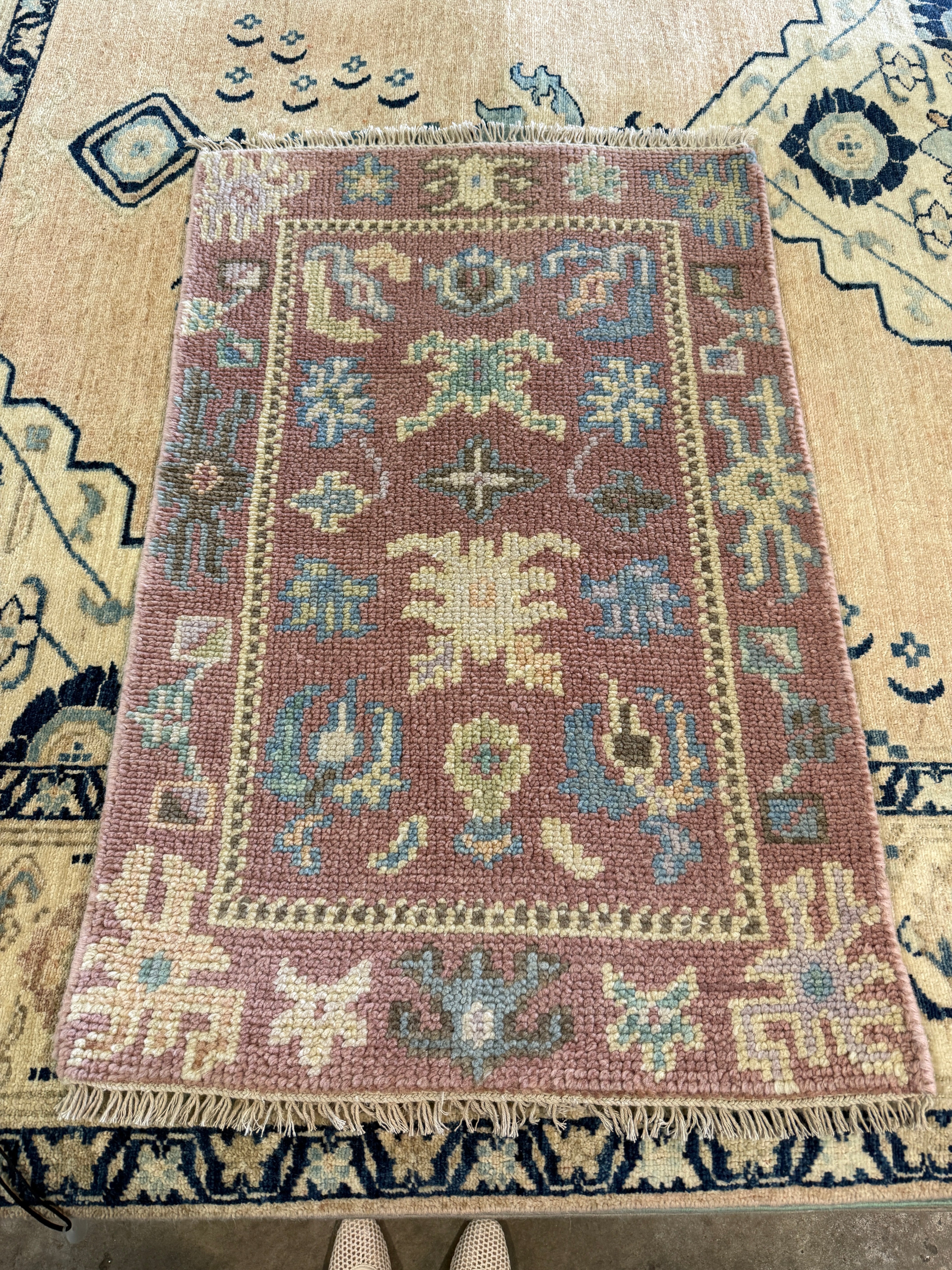 Donna Allen 2x3 Hand-Knotted Oushak Rug