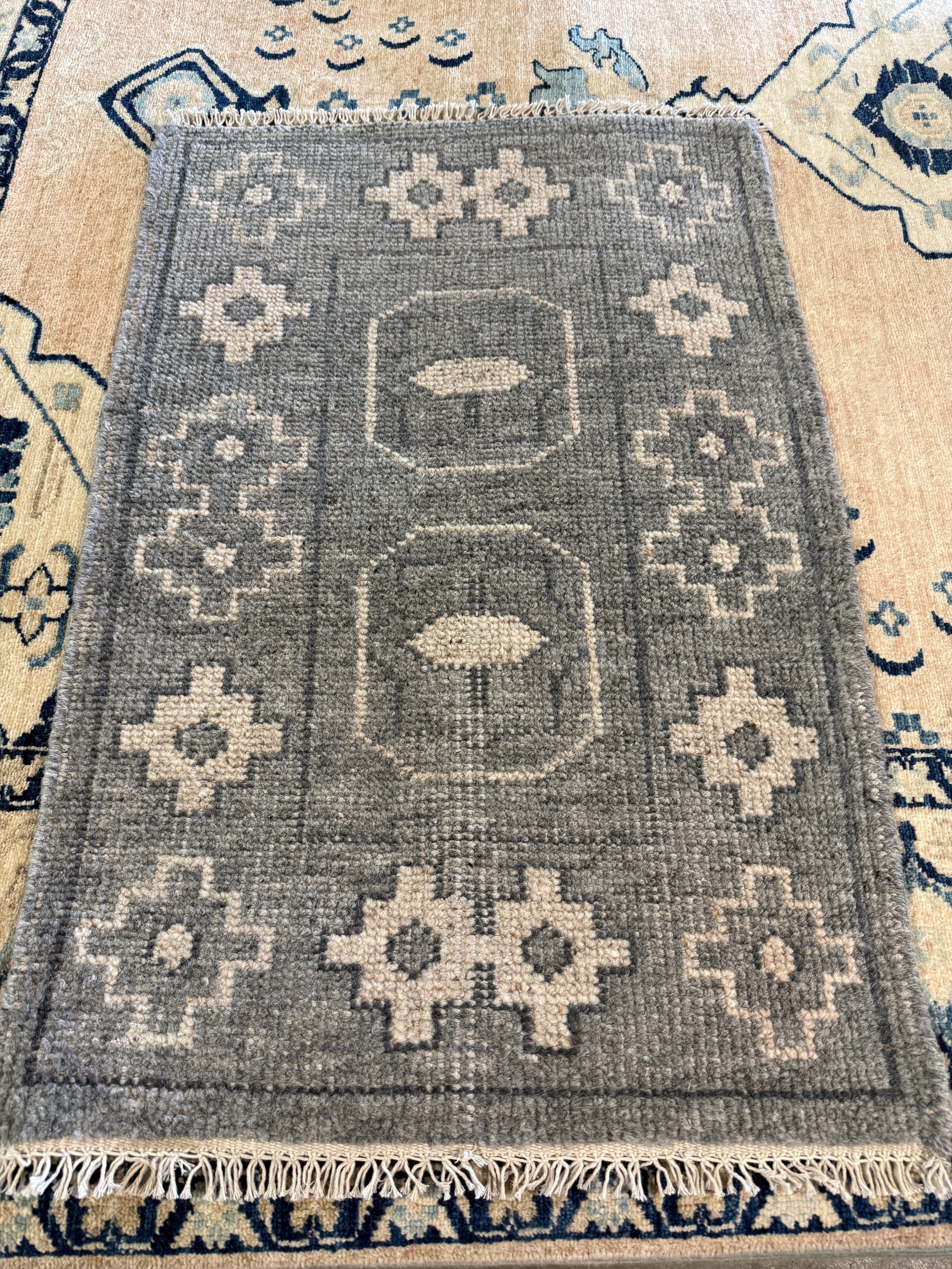 Carla Allen 2x3 Hand-Knotted Oushak Rug