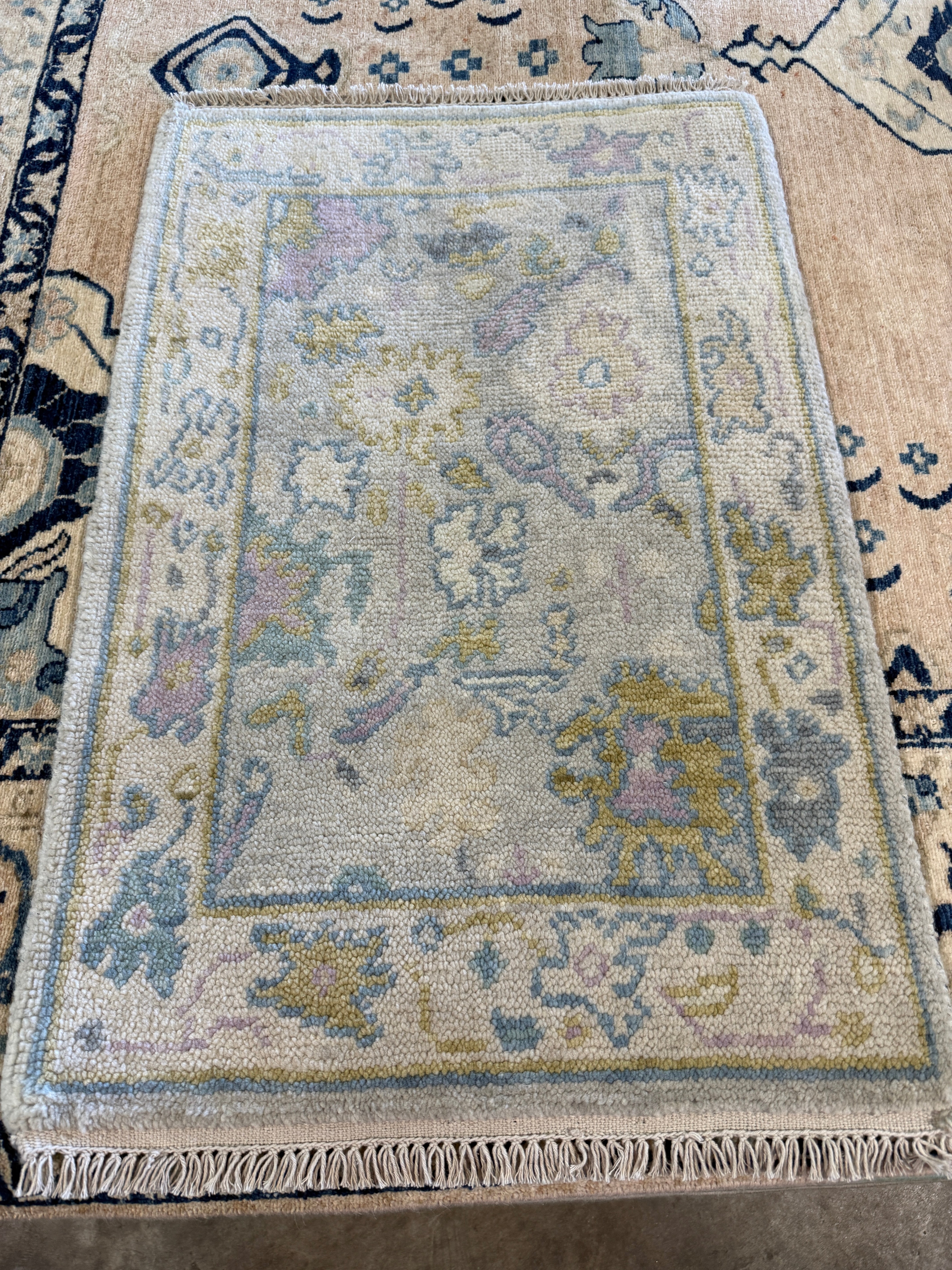 Erika Allen 2x3 Hand-Knotted Oushak Rug