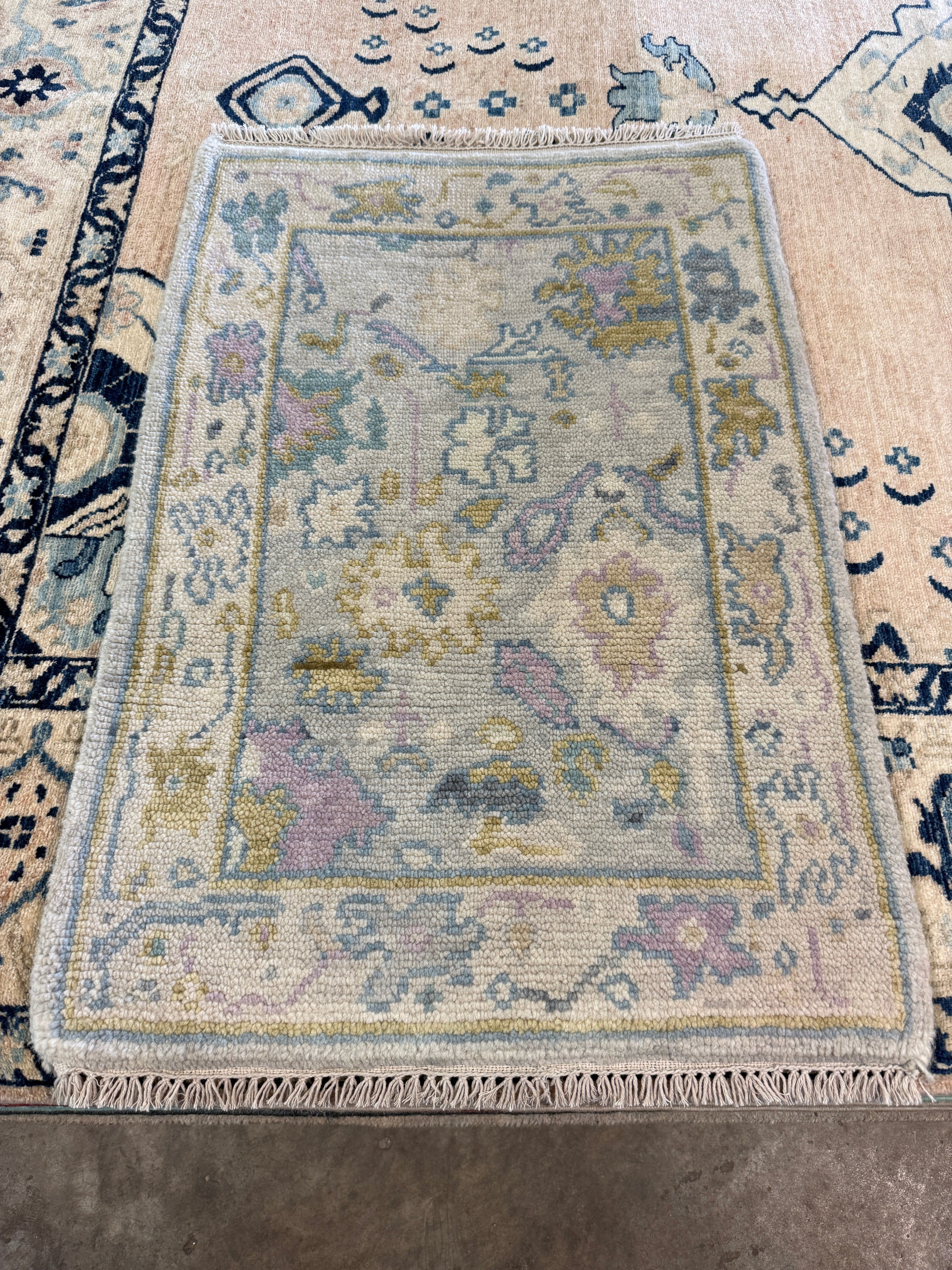 Yasmine Allen 2x3 Hand-Knotted Oushak Rug