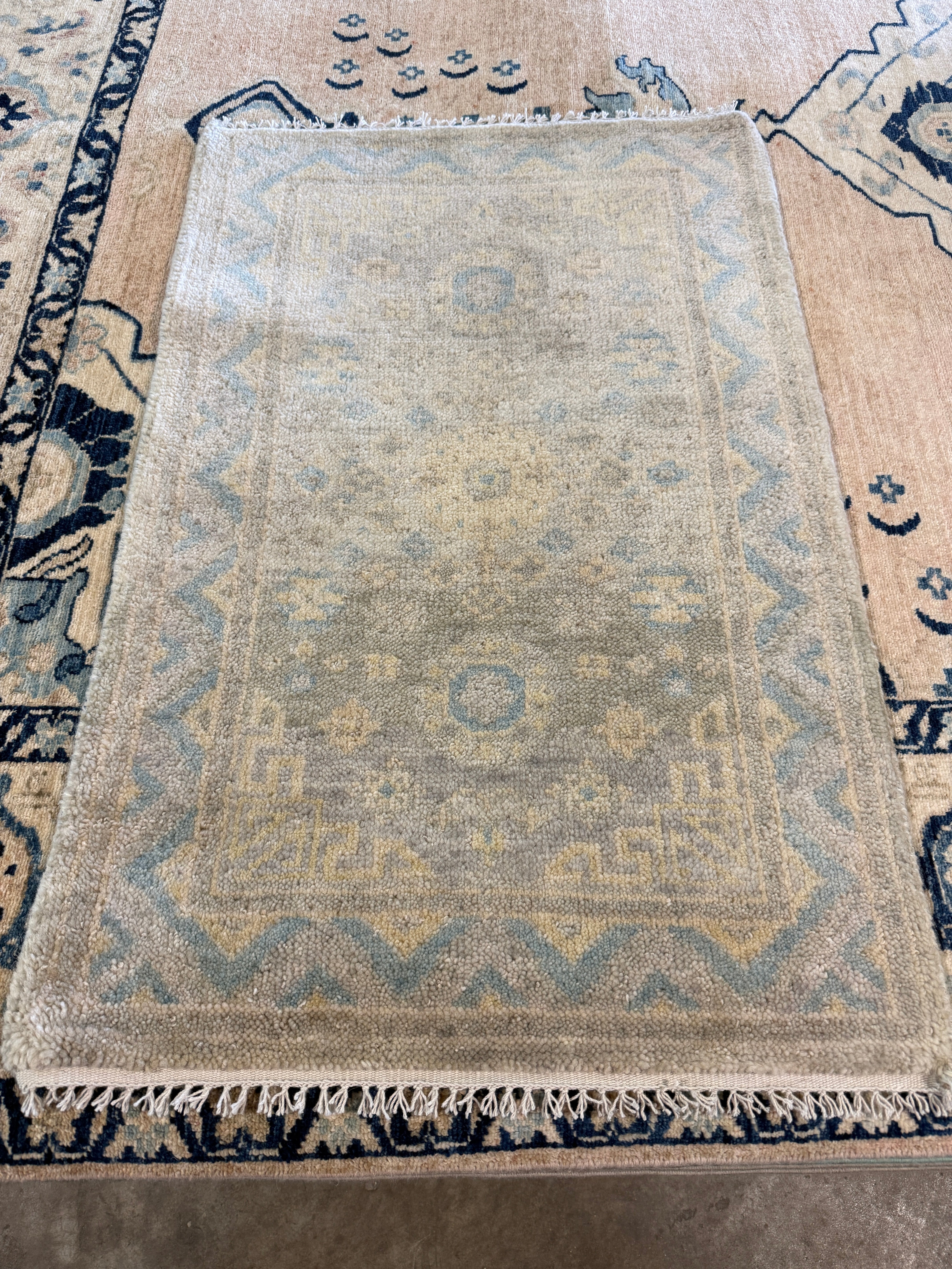 Darla Allen 2x3 Hand-Knotted Oushak Rug