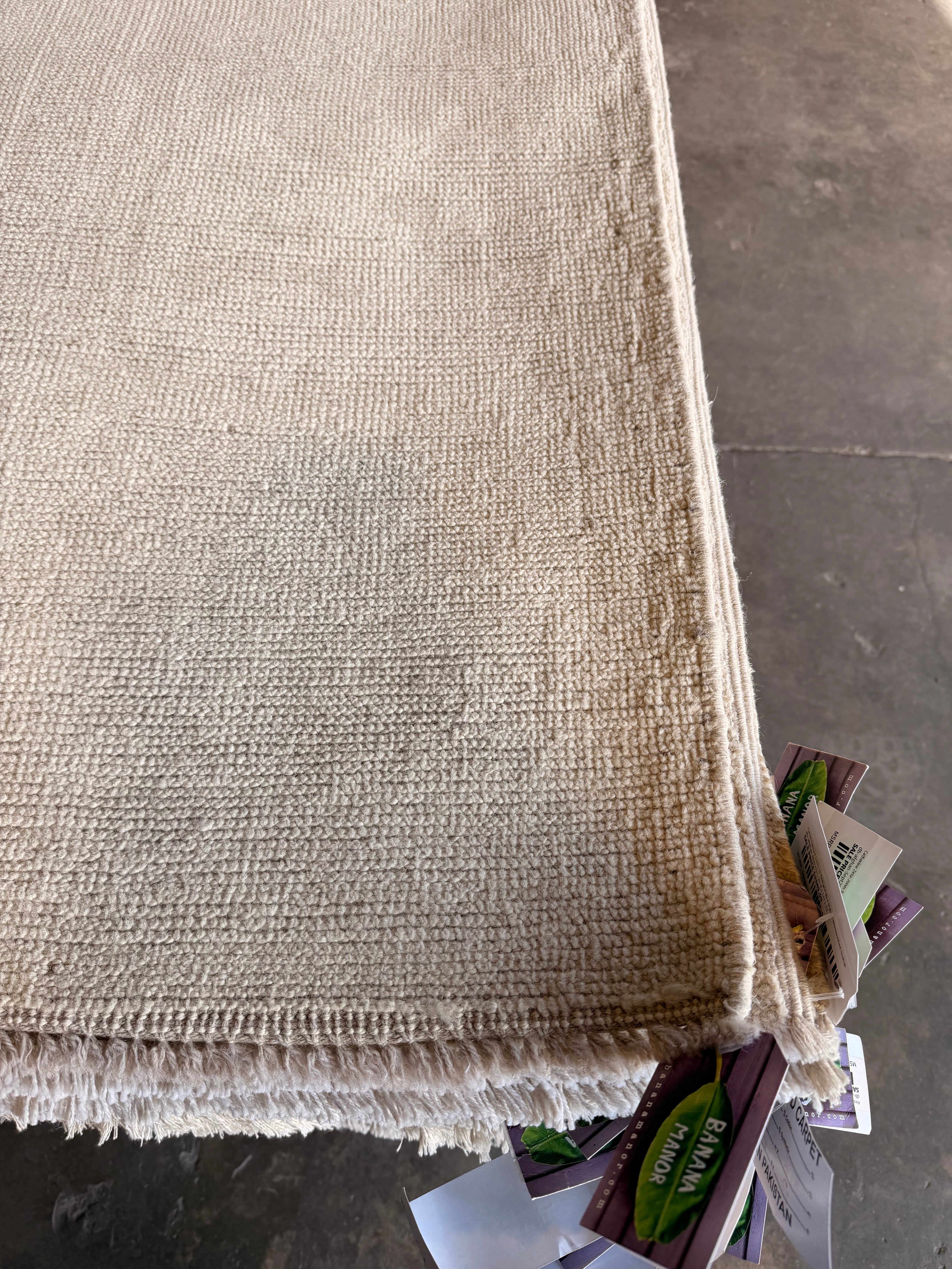 Becky Woodlock 9x11.7 Cream Afghani Whitewashed Oushak