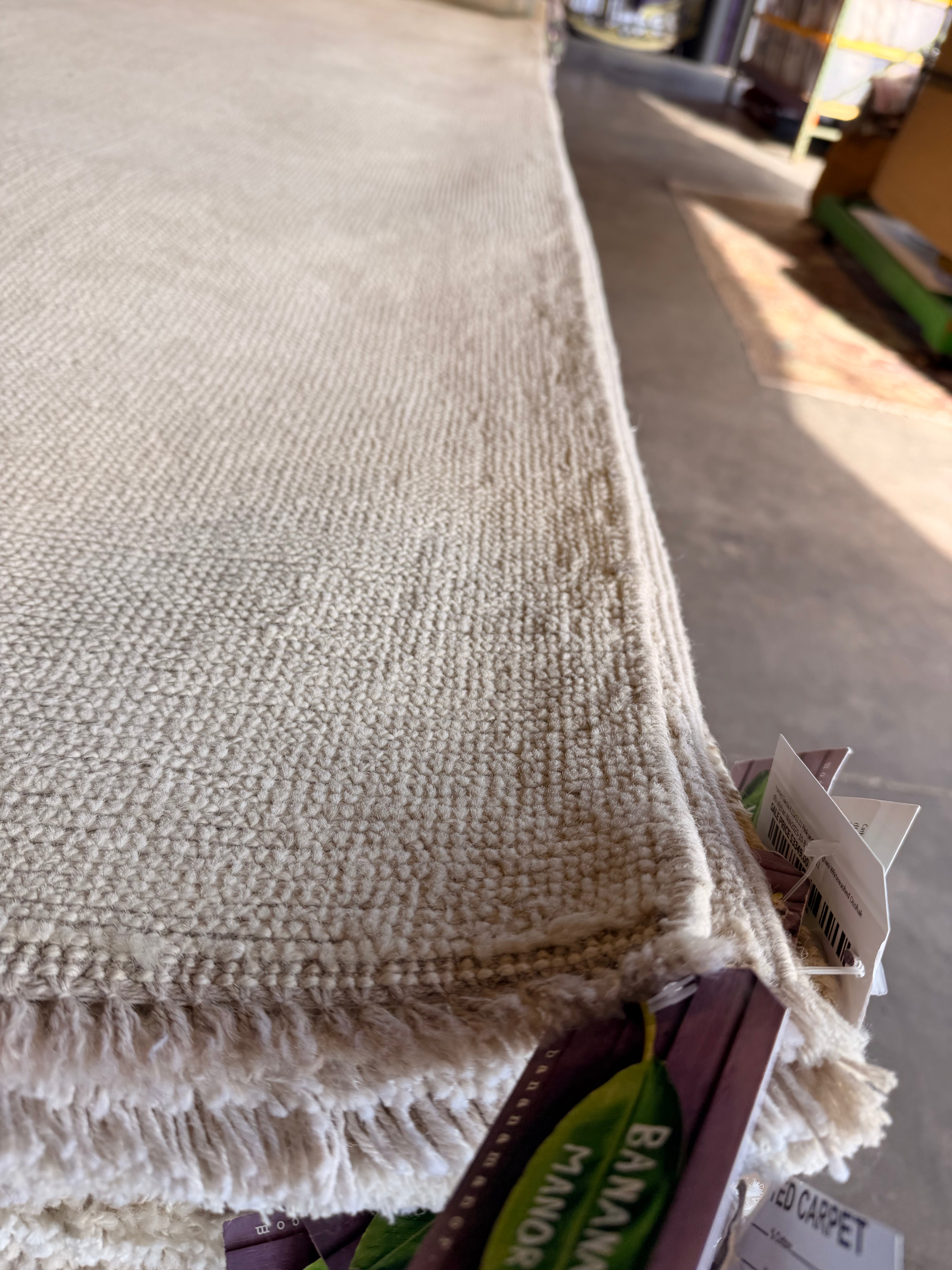 Becky Woodlock 9x11.7 Cream Afghani Whitewashed Oushak