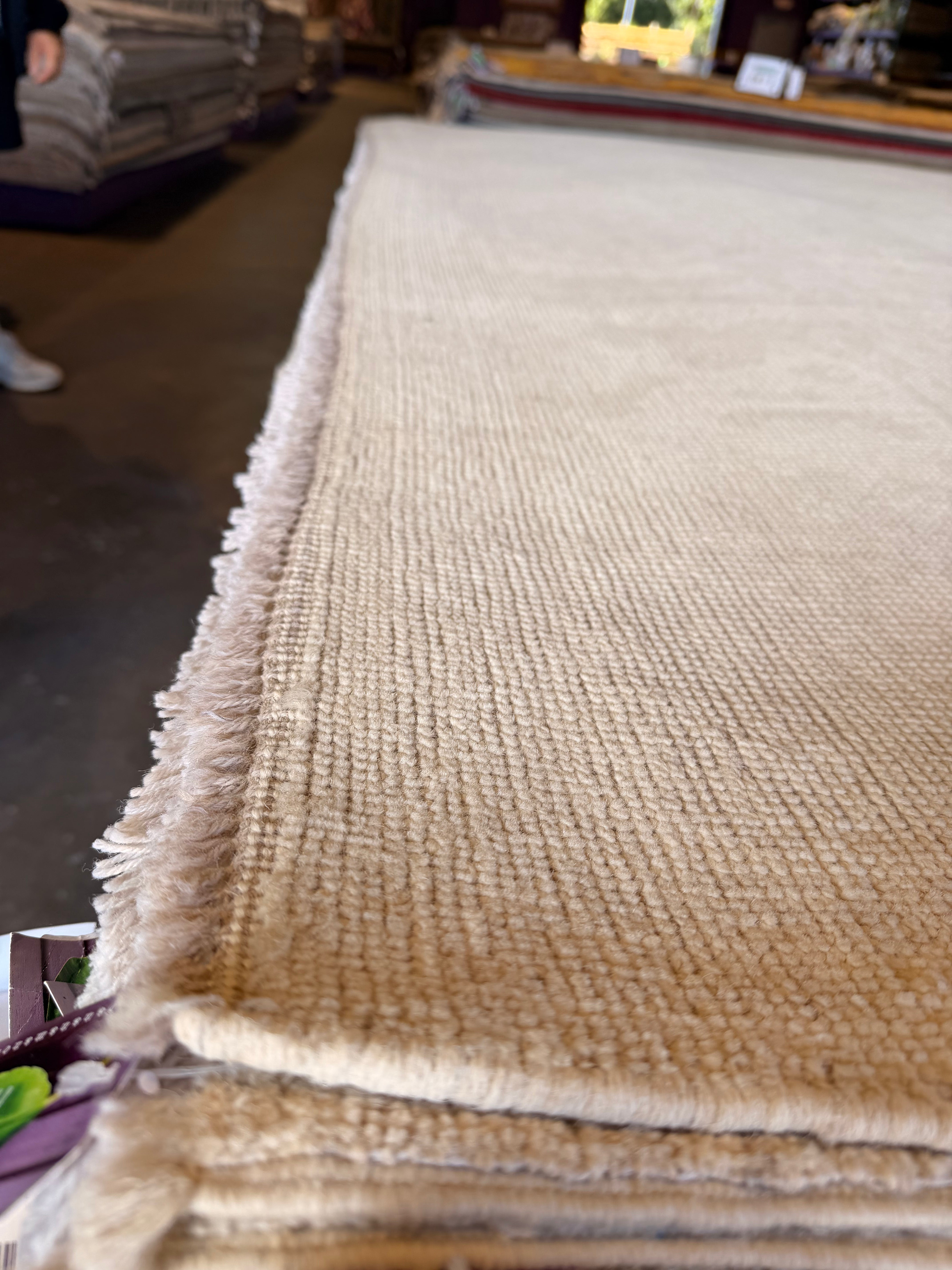 Becky Woodlock 9x11.7 Cream Afghani Whitewashed Oushak