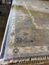 Lauren Hutton 9x12 Grey and Tan Hand-Knotted Oushak Rug