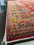 Adilyn 6x8.9 Red and Blue Hand-Knotted Nomadic Caucasian Humna Wool Rug