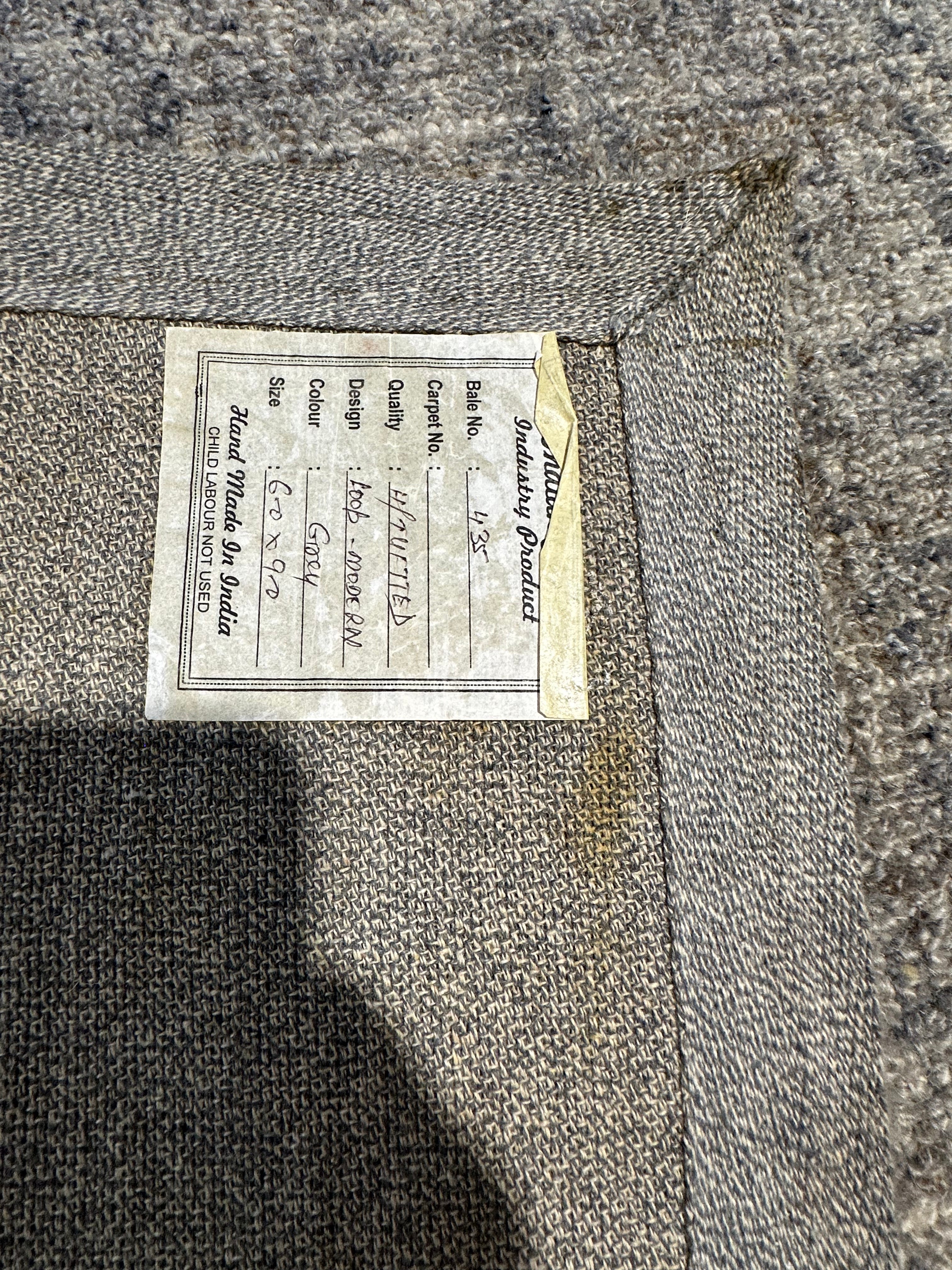 Louis Lane 6x9 Grey Hand-Tufted Rug CLEARANCE