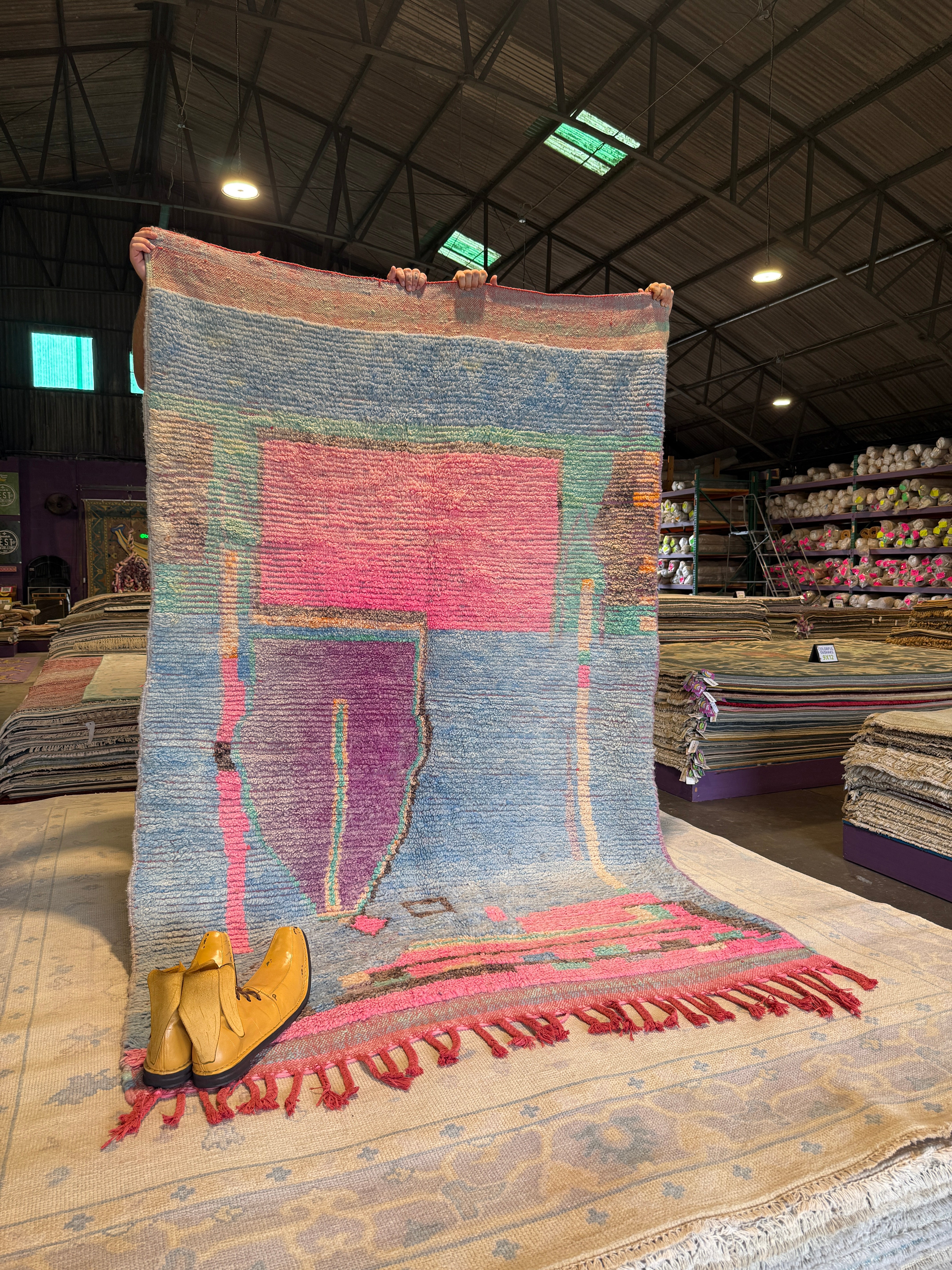 Ricky Lake 4.10x7.8 Colorful Moroccan Rug