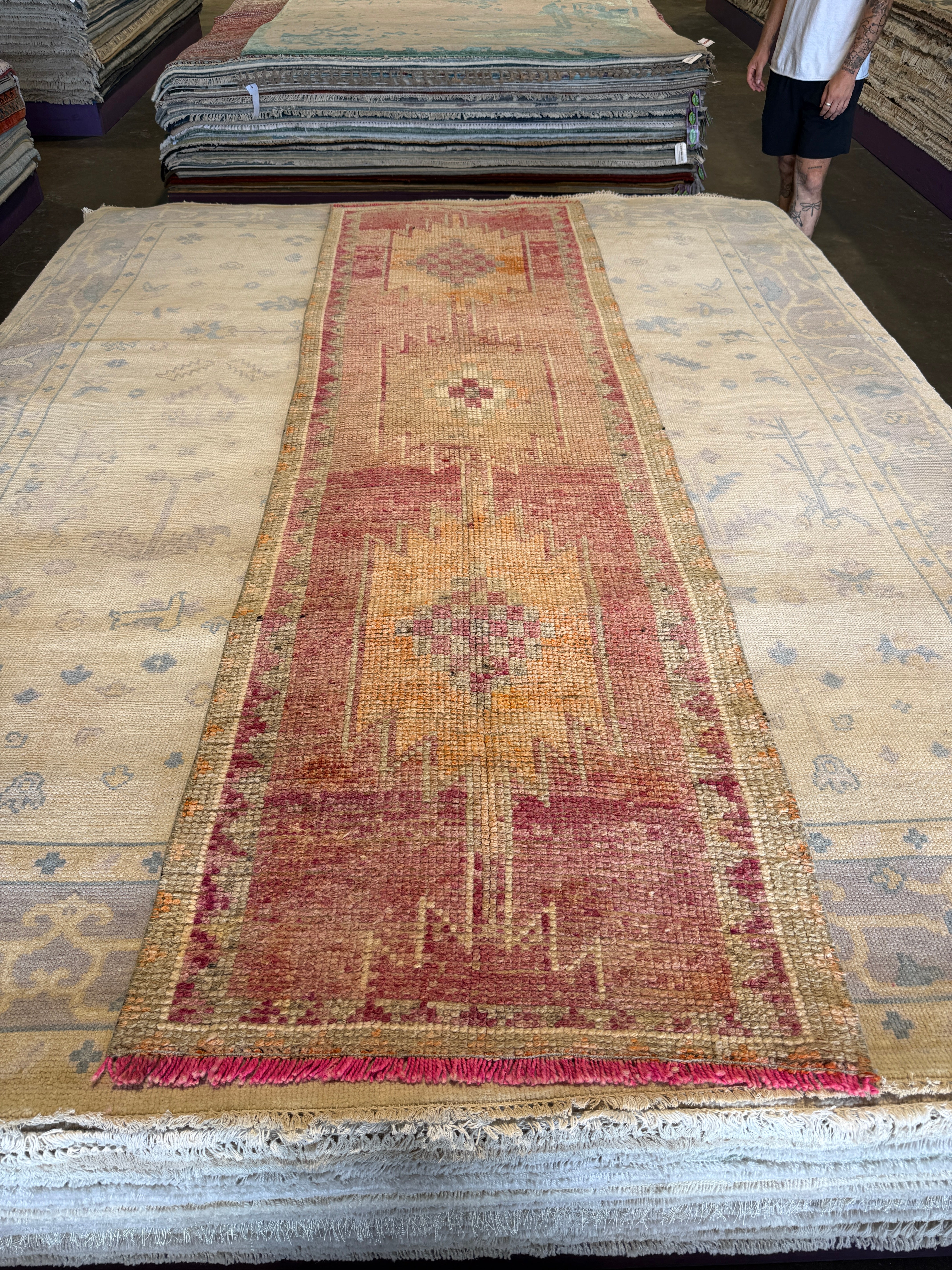 Ricky Ocean 2.9x9.5 Colorful Moroccan Runner