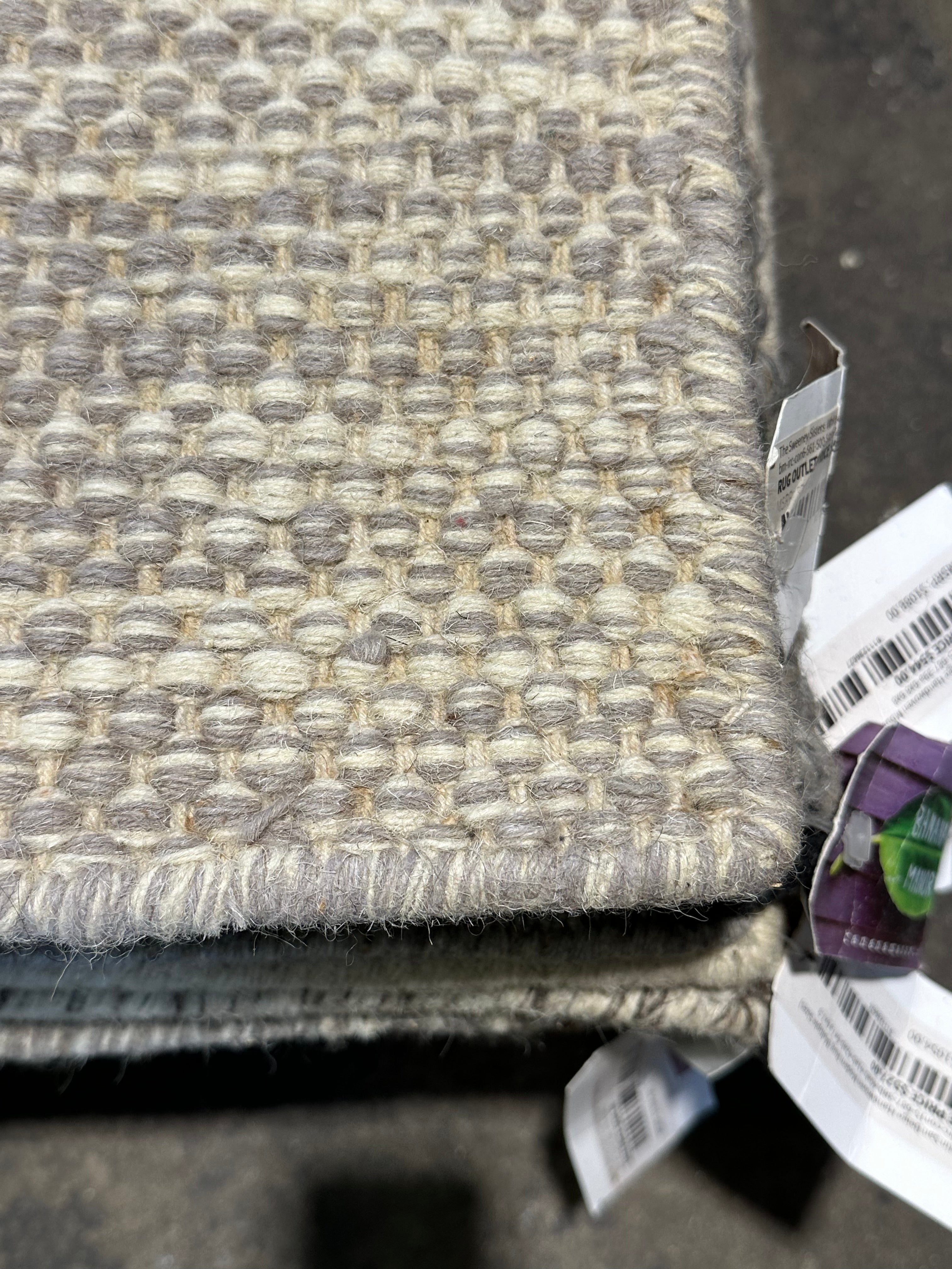 Timothy Simons 6.3x9.3 Grey Handwoven Durrie Rug