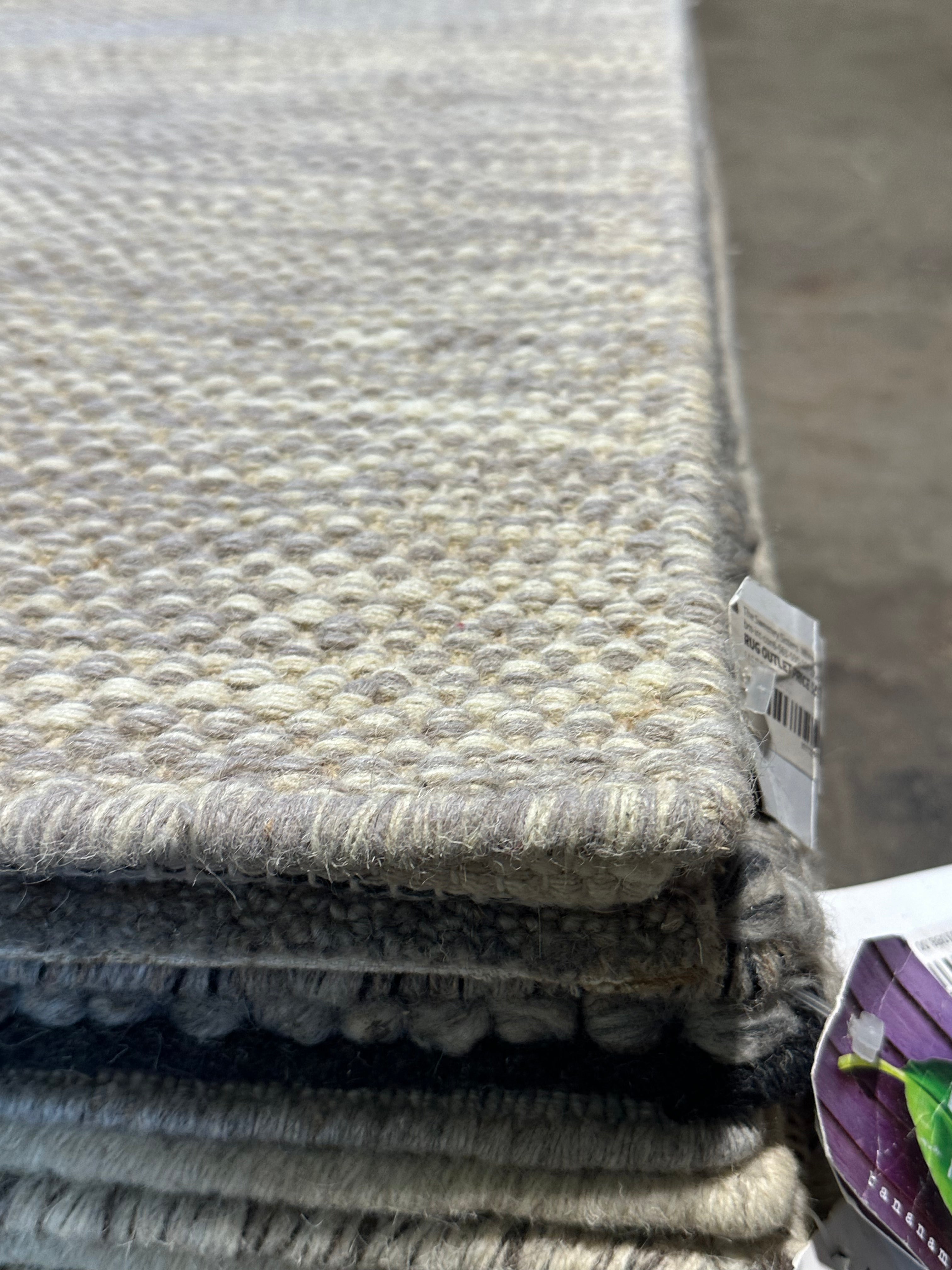 Timothy Simons 6.3x9.3 Grey Handwoven Durrie Rug