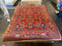 Dawn Green 8.4x10.3 Red and Blue Hand-Knotted Nomadic Caucasian Humna Wool Rug