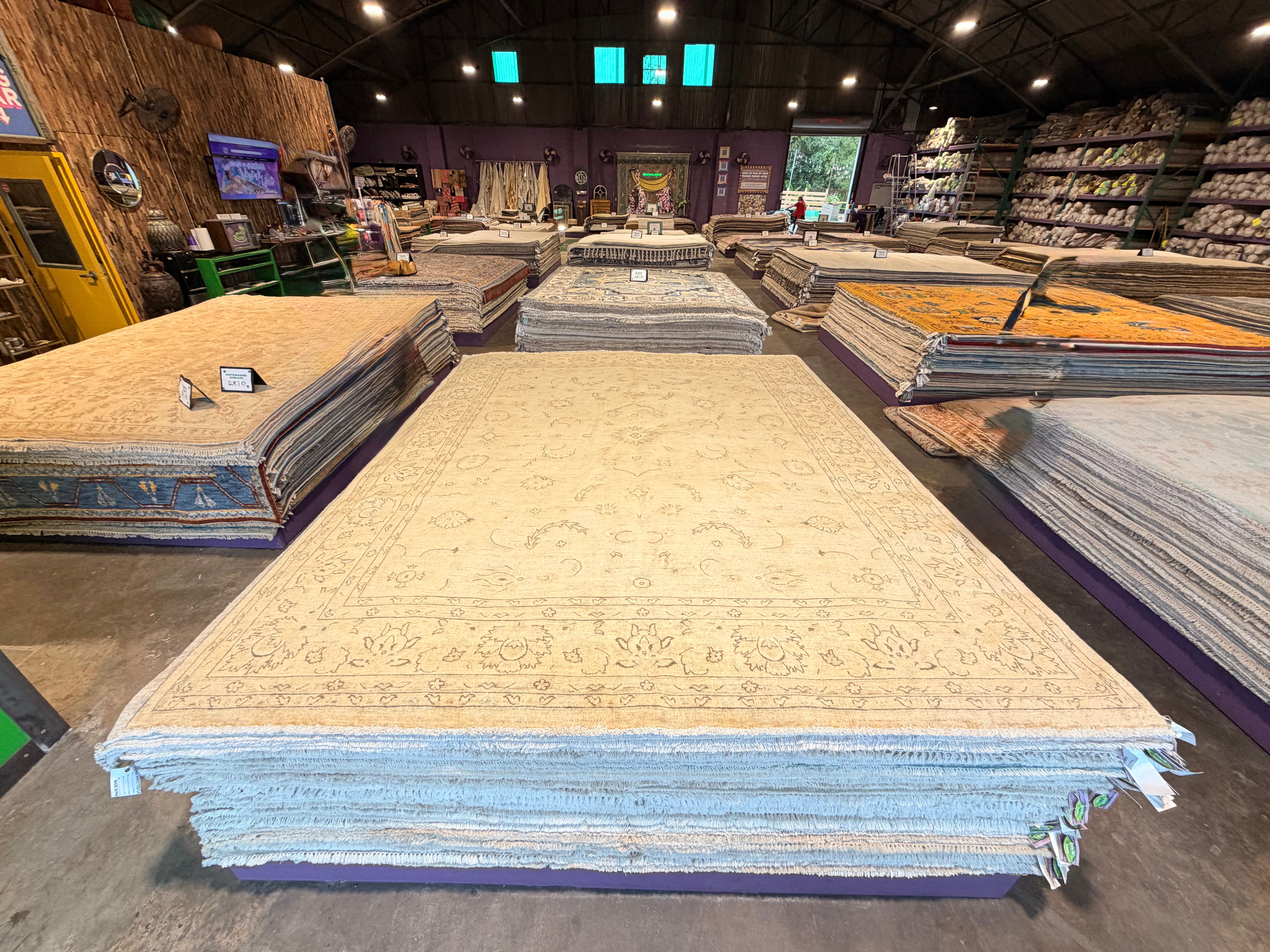 Natalia Dyer 7.10x9.7 Afghani Oushak Ivory Rug